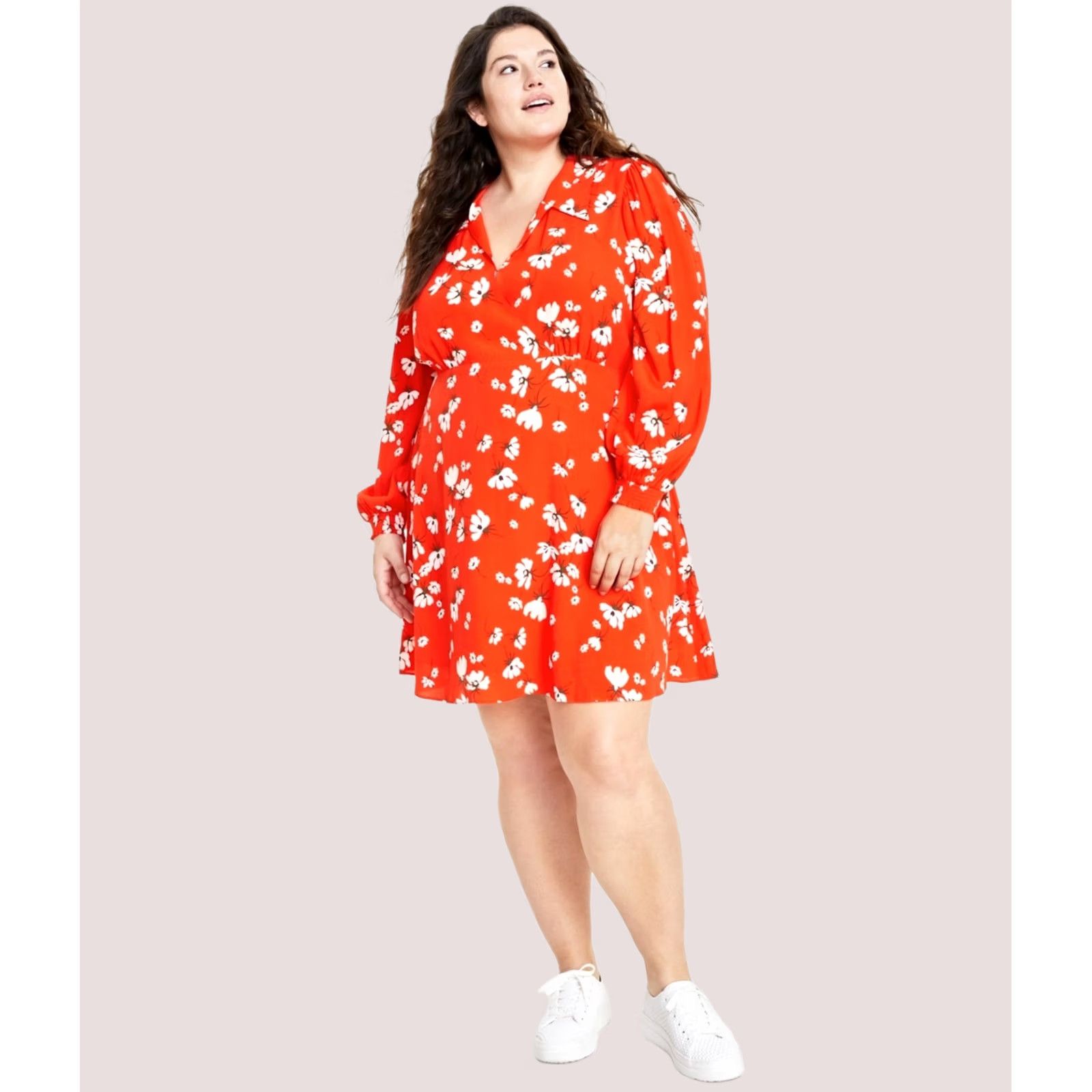 Vintage ON 34TH Womens Floral Mini Dress, Multicoloured, Plus Size 20W Size 3XL / US 20-22 - 1 Preview