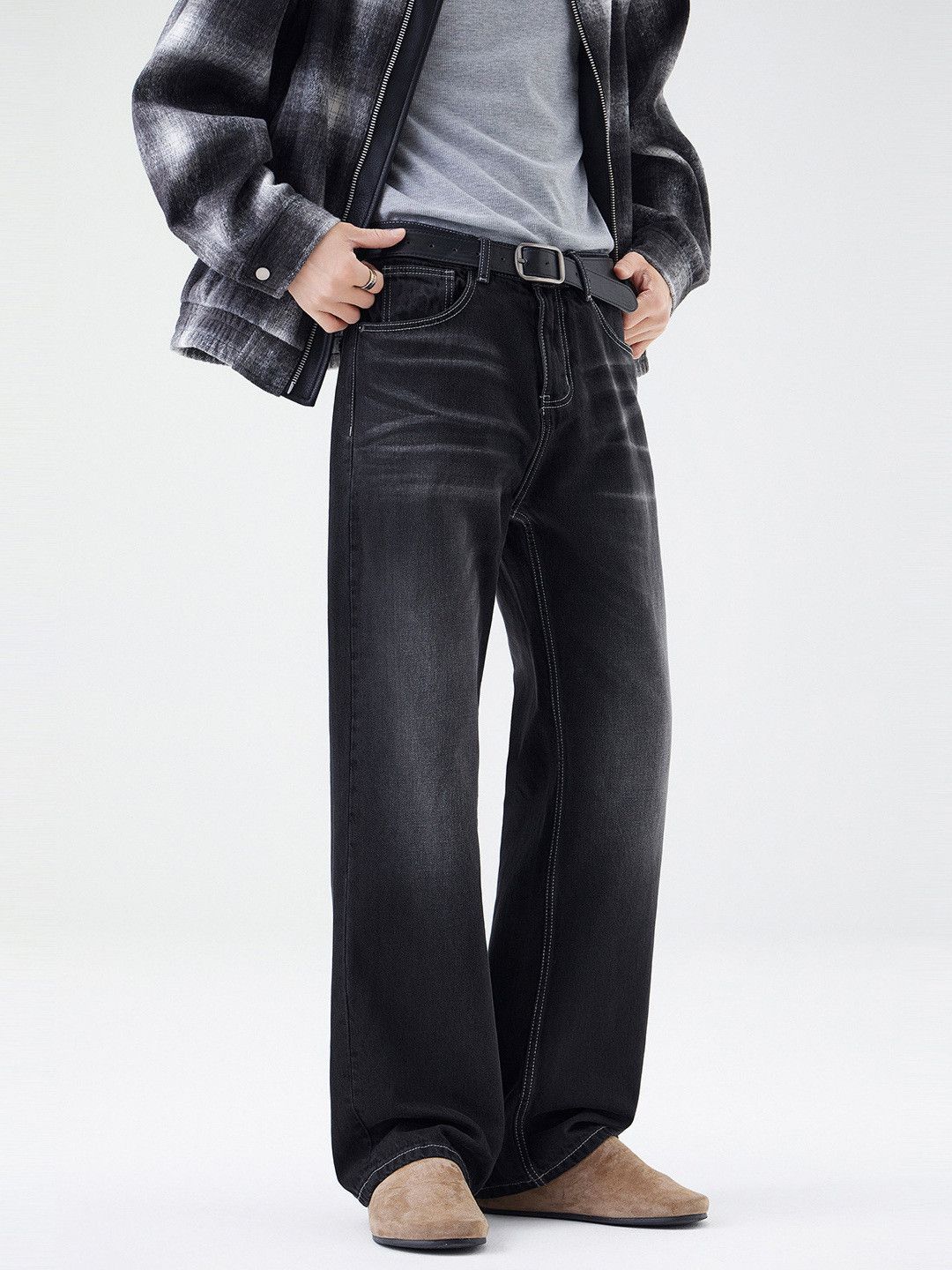 Japanese Brand American retro washed flared loose casual cleanfit jeans Size US 32 / EU 48 - 3 Thumbnail