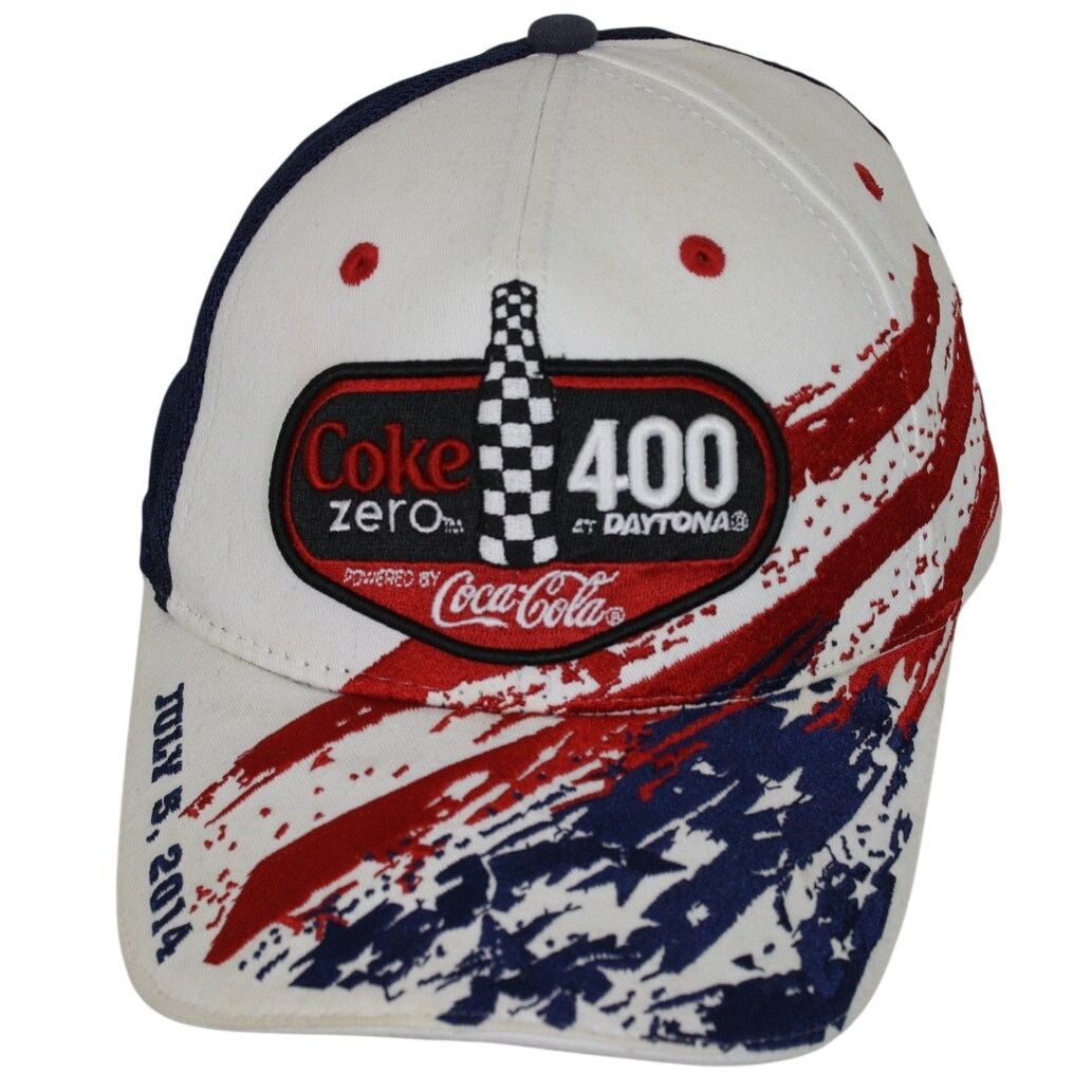 Coke Zero 400 Daytona Hat NASCAR Coca Cola July 4 USA Cap