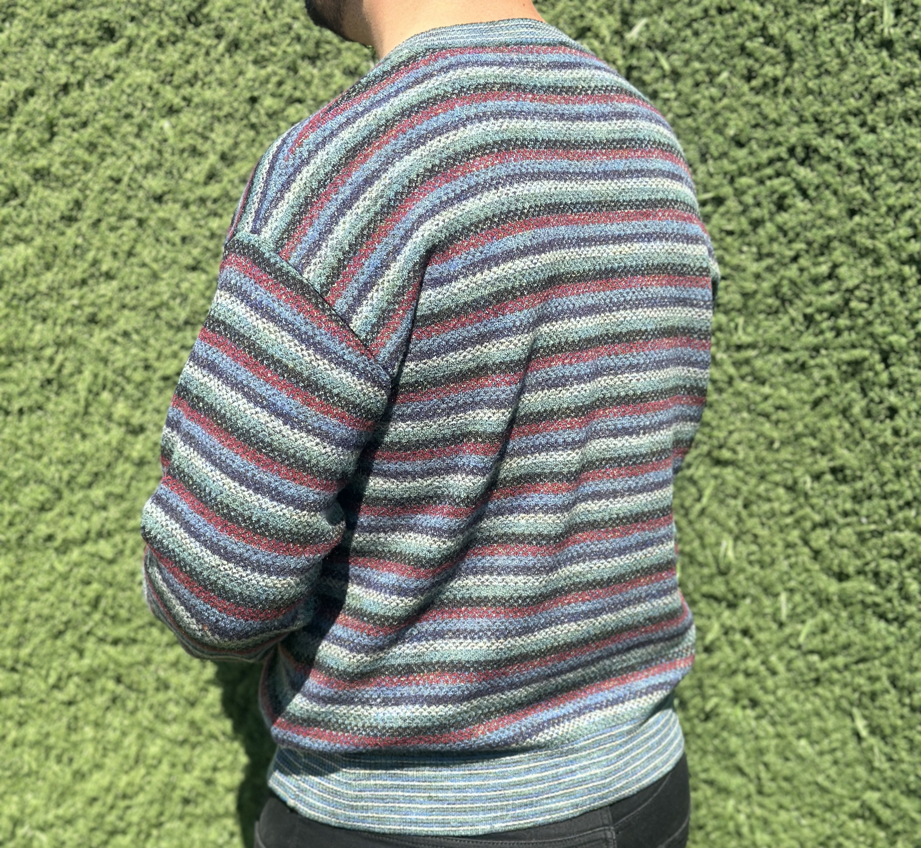 Missoni Missoni Sport Rainbow 3D Striped Pullover Cosby Size 54 L Size US L / EU 52-54 / 3 - 9 Thumbnail