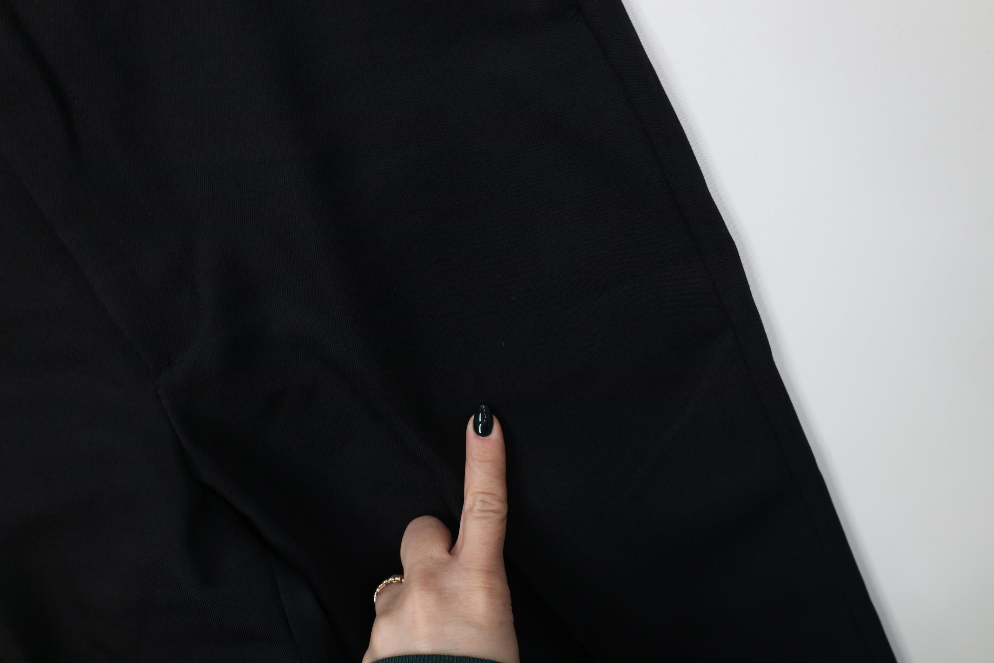 Vintage Vintage 70s Streetwear Flared Wide Leg Chino Pants Black Size US 34 / EU 50 - 6 Thumbnail