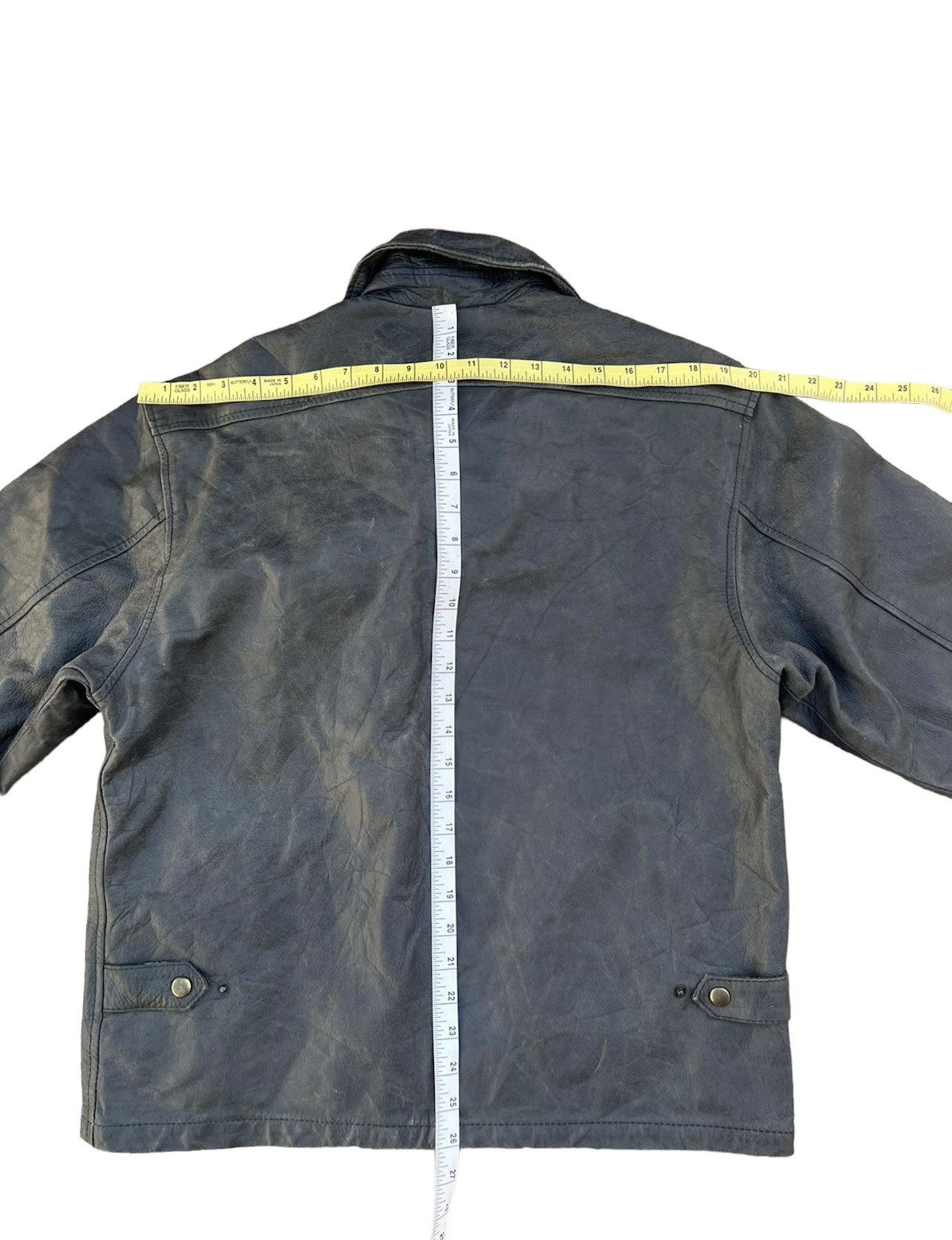 Paul Smith × Vintage Vintage Paul Smith Fade Patina Leather Zipper Jacket Size US S / EU 44-46 / 1 - 5 Thumbnail