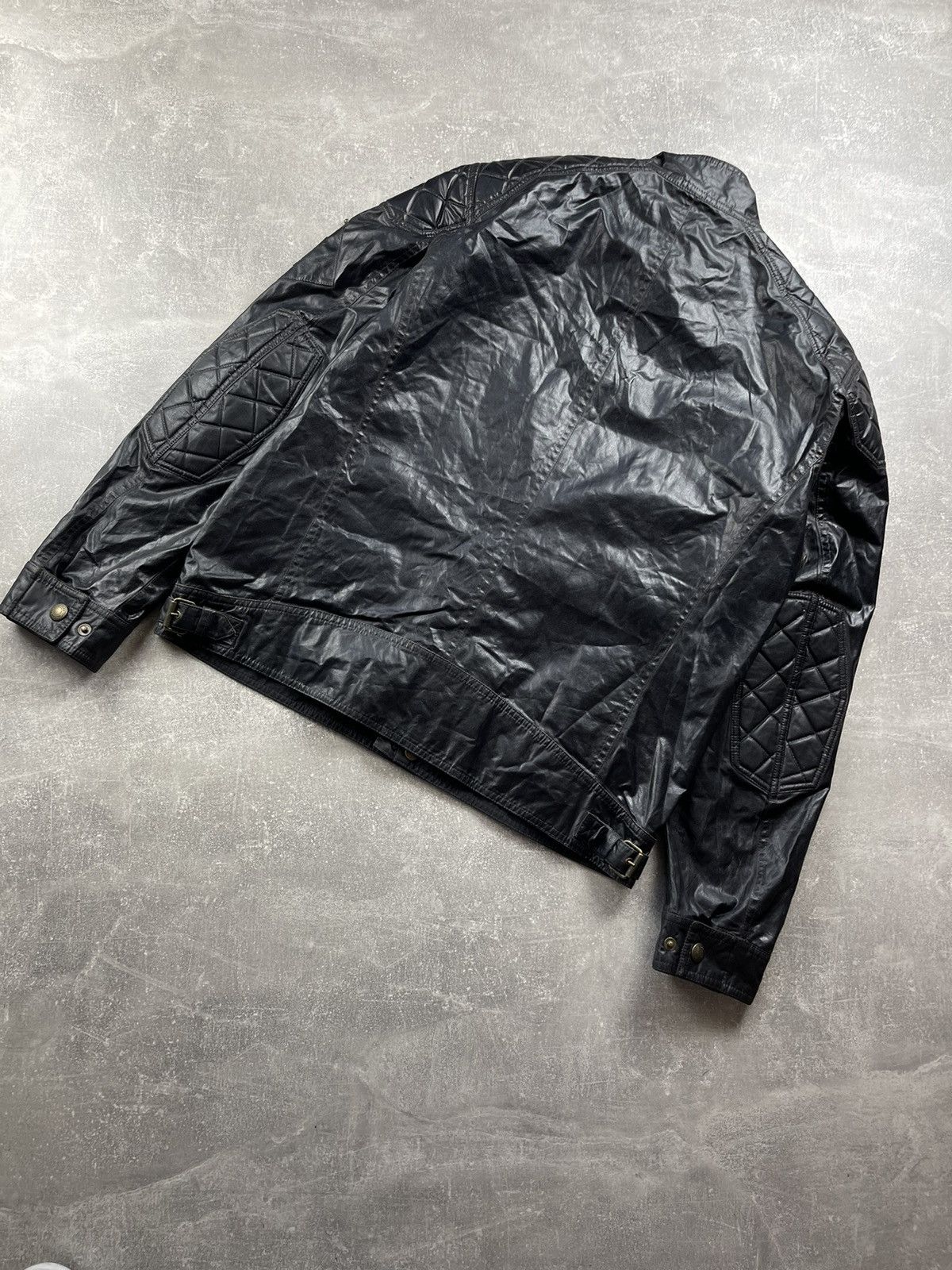 Belstaff Belstaff Waxed Cotton Quilted Biker Motorcycle Jacket Black Size US L / EU 52-54 / 3 - 14 Thumbnail
