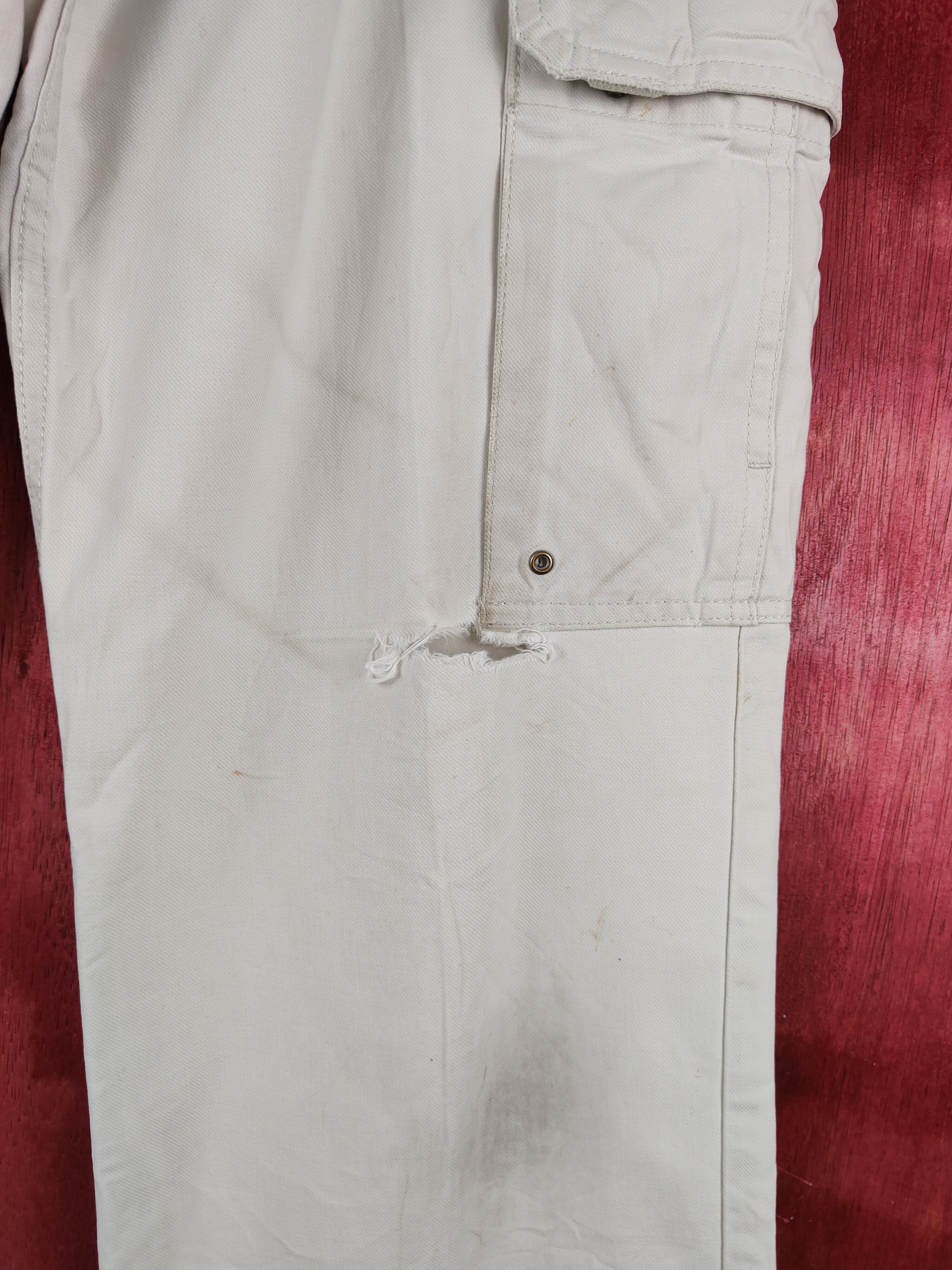 Japanese Brand × Uniqlo Uniqlo White Multipocket Tactical Cargo Pants #S1283 Size US 29 - 6 Thumbnail