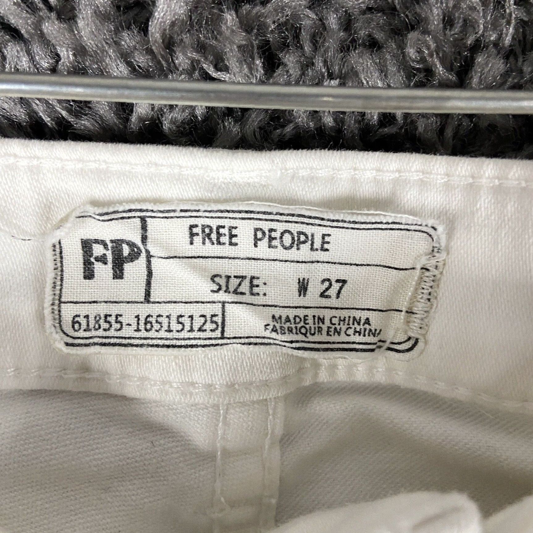 Free People VINTAGE Free People White Bohemian Lace Embroidery Floral Women's Pants 27 Ankle Style Size 27" / US 4 / IT 40 - 7 Thumbnail