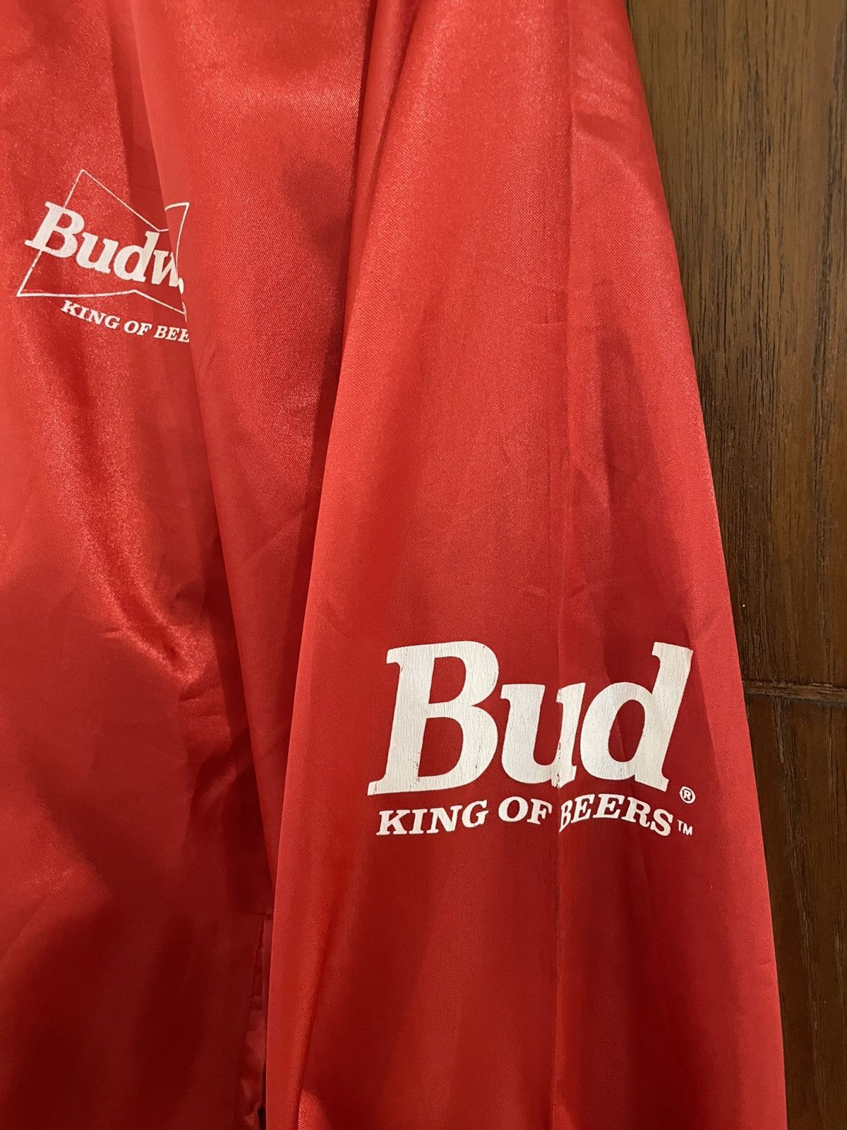 Budweiser × Vintage Budweiser varsity satin jacket lightweight Size US XL / EU 56 / 4 - 5 Thumbnail