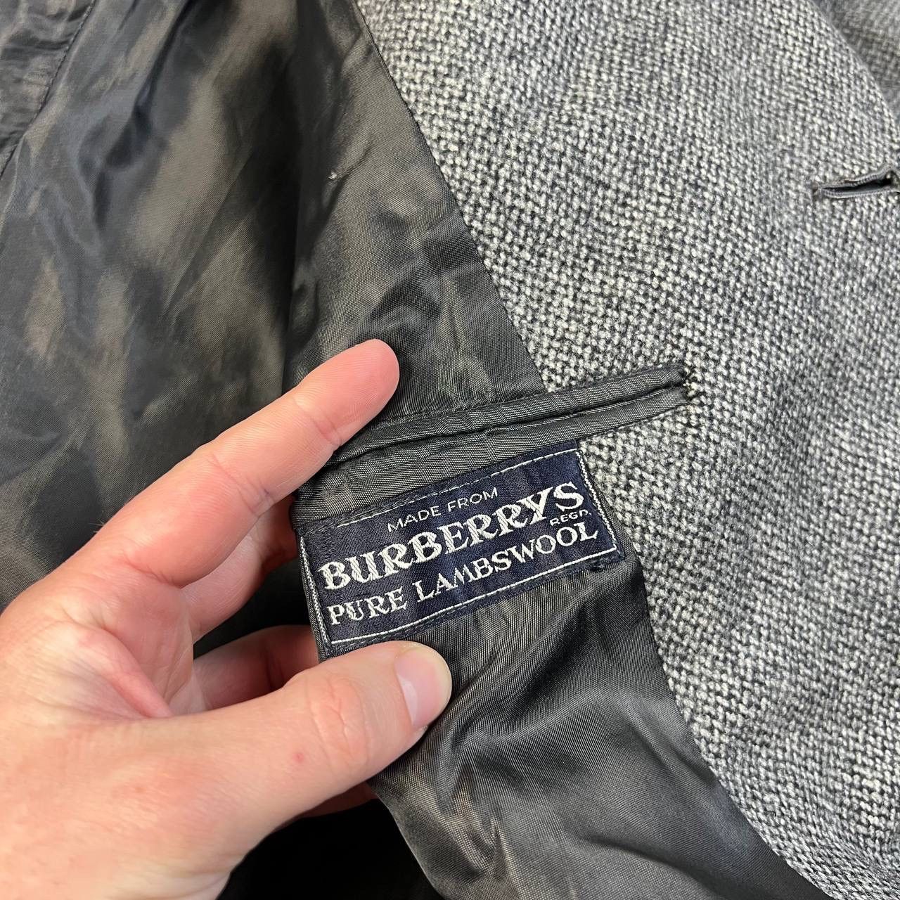 Burberry Burberrys Vintage Y2K Luxury Button Up Lamb Wool Coat Size US L / EU 52-54 / 3 - 7 Thumbnail