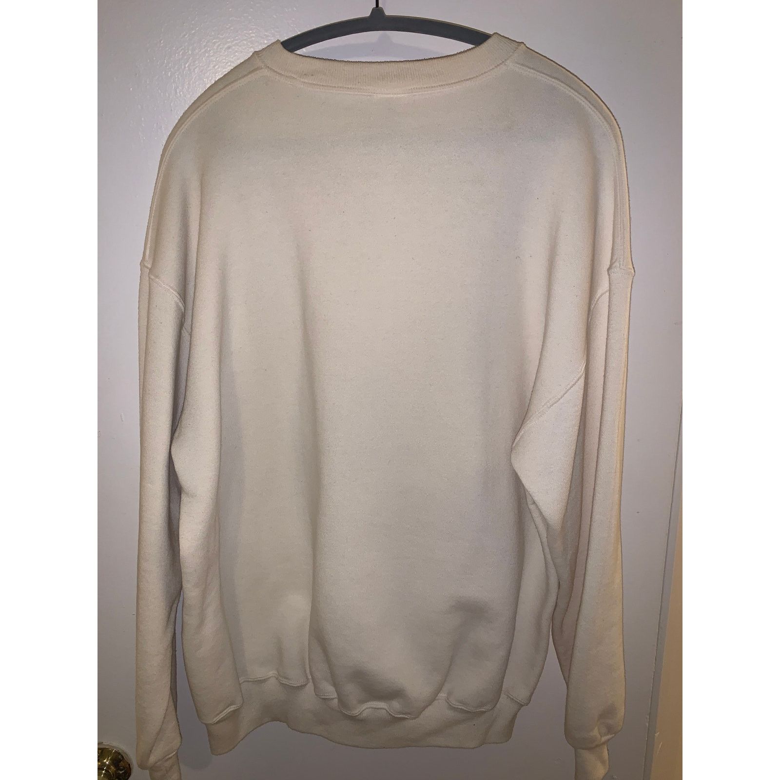 Vintage 90s Native American Graphic Sweatshirt Beige XL Size US L / EU 52-54 / 3 - 7 Thumbnail