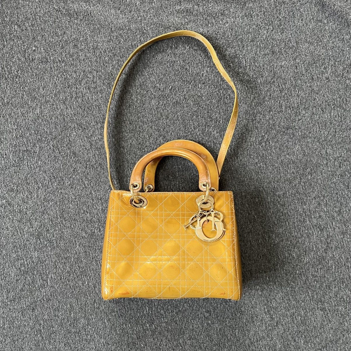 Christian Dior Monsieur Christian dior lady dior cannage patent bag Size ONE SIZE - 1 Thumbnail