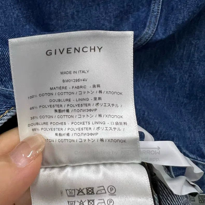Givenchy Givenchy Blue Logo Frayed Denim Vest (Size XXL) Size US XXL / EU 58 / 5 - 4 Thumbnail