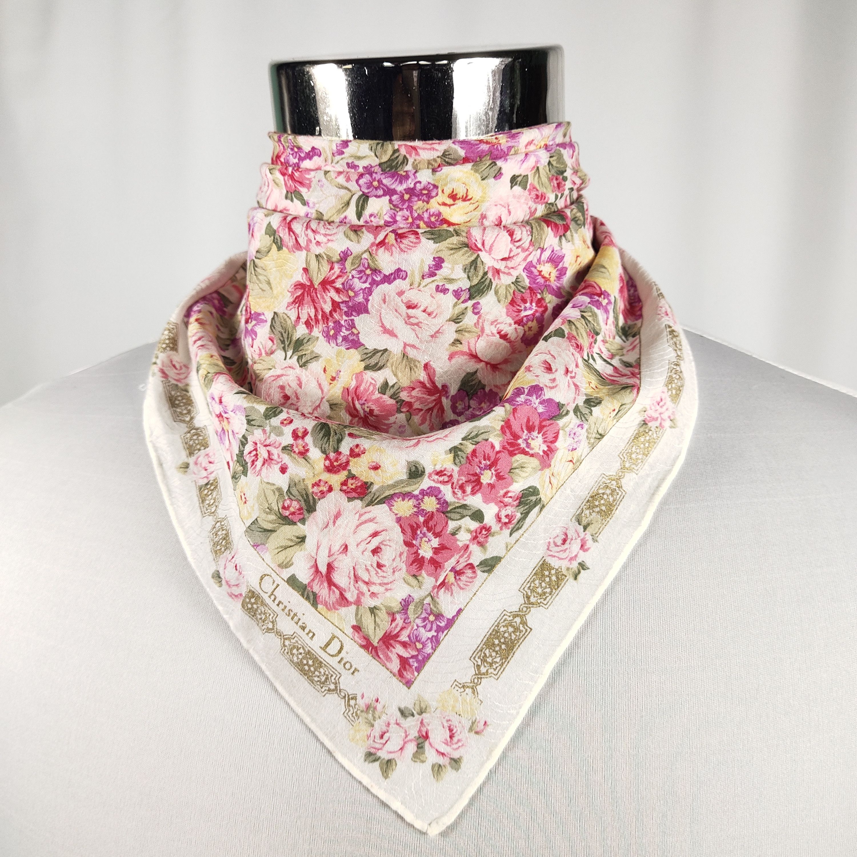 Christian Dior Handkerchief / Neckerchief / Bandana FZ475