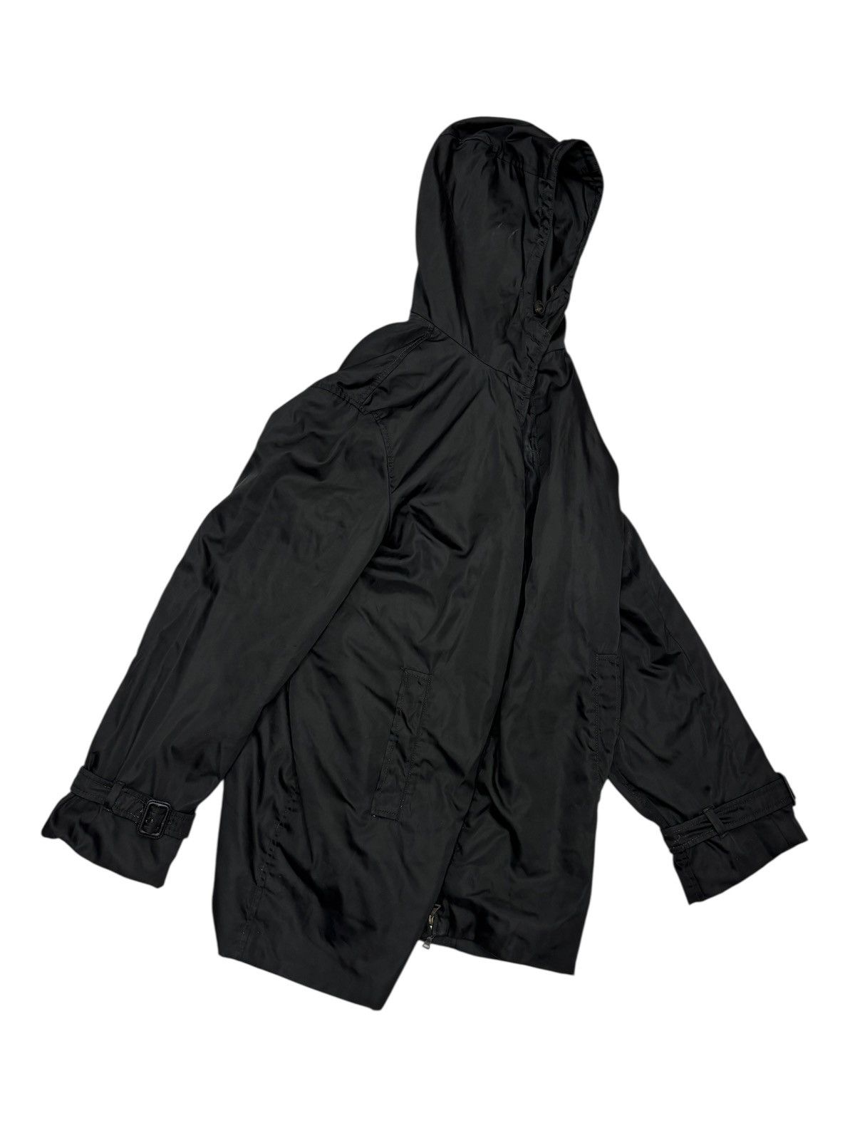 Prada PRADA Black Nylon Overcoat Jacket Size US M / EU 48-50 / 2 - 6 Thumbnail