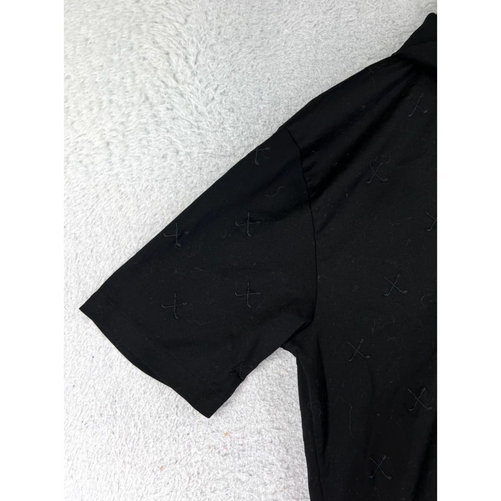 Polo Ralph Lauren VINTAGE Polo Ralph Lauren Shirt Men Medium Black Golf Clubs Pima Cotton Knit Size US M / EU 48-50 / 2 - 5 Thumbnail