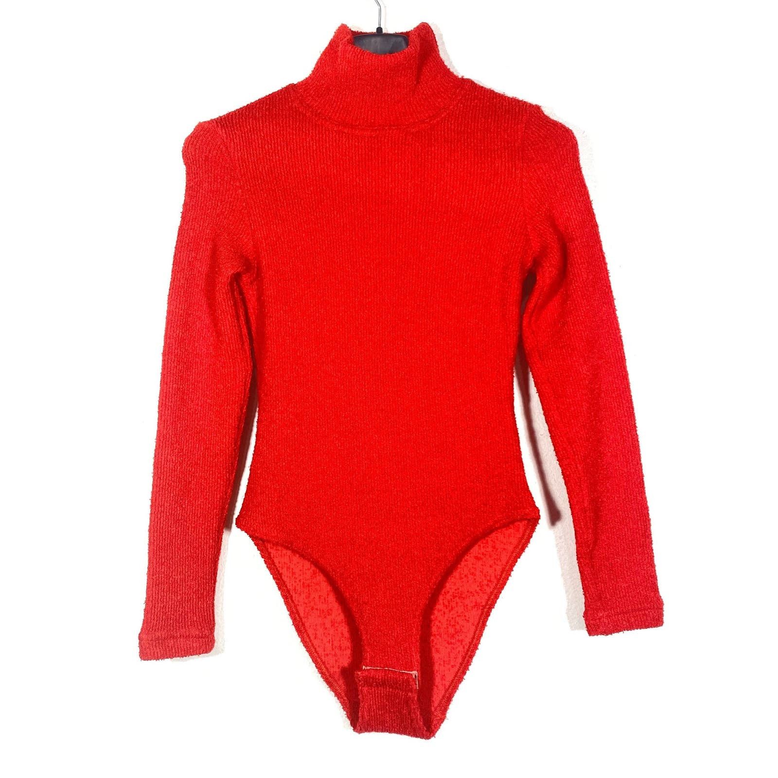 image of Versace Jeans Bodysuit , W Tags 90's Nos in Red, Women's (Size XS)