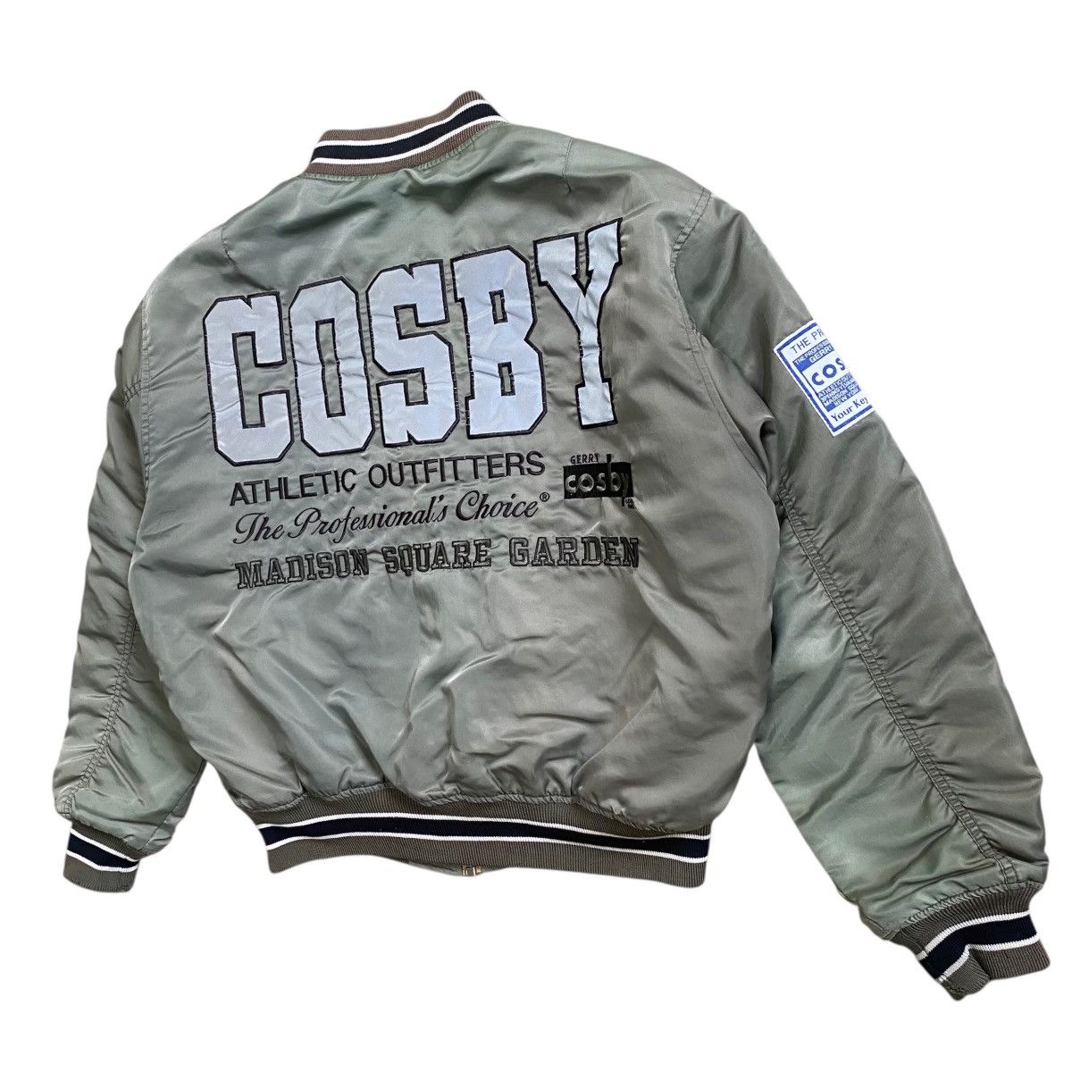 Vintage 💥80s GERRY COSBY BOMBER JACKET BIG LOGO Size US XL / EU 56 / 4 - 9 Thumbnail