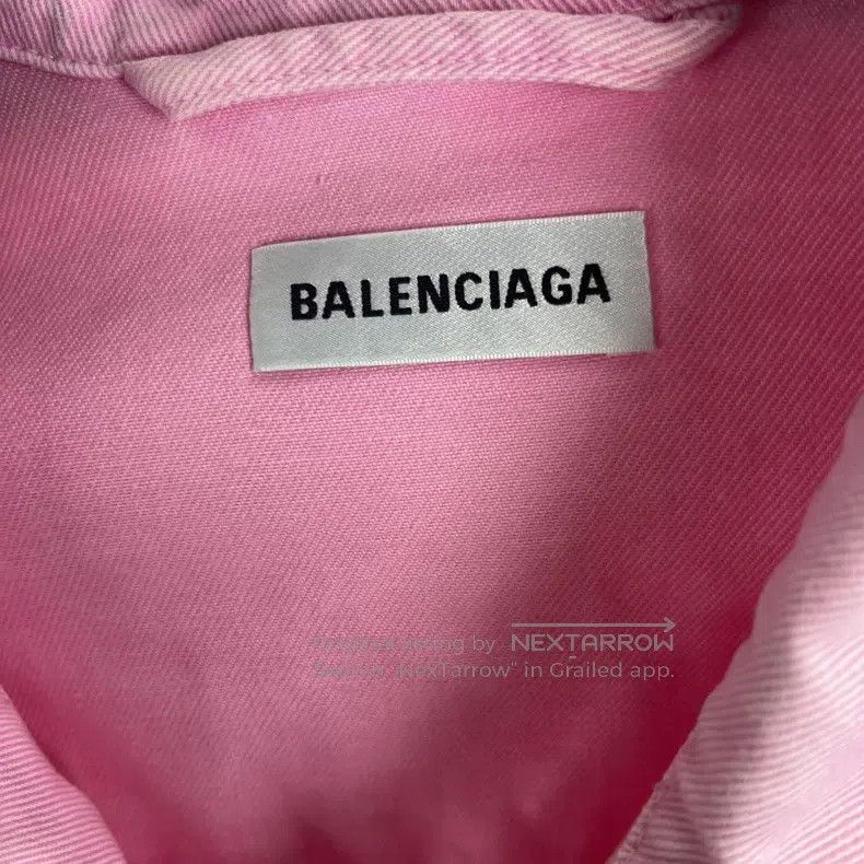 Balenciaga Balenciaga Pink Denim Jacket Size XXS / US 00 / IT 34 - 3 Thumbnail