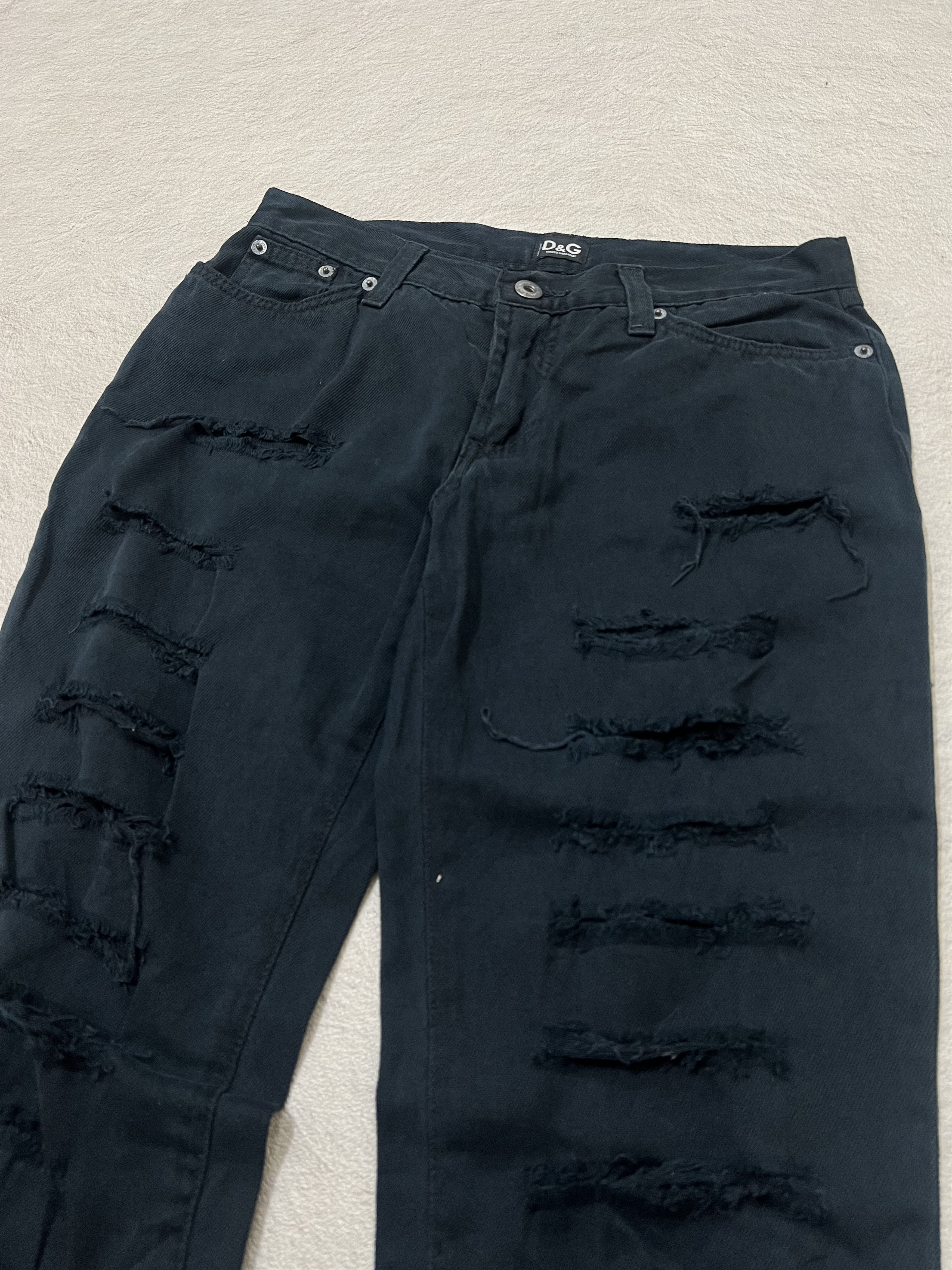 Dolce & Gabbana 2000s Dolce Gabbana Distressed Ripped Biker y2k Lgb Ifsix Size US 28 / EU 44 - 5 Thumbnail