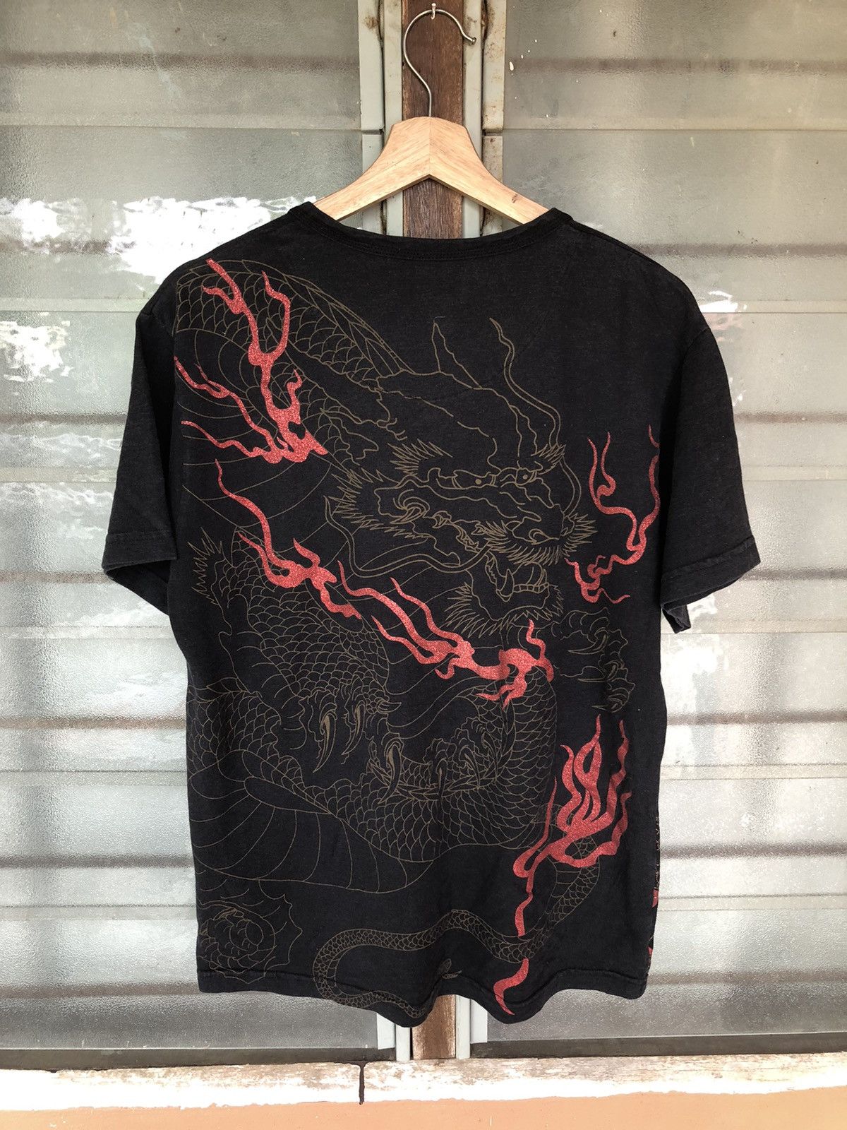 Other Vintage Japanese Beaumont Carr Sukajan Dragon Shirt Tee Size US L / EU 52-54 / 3 - 8 Thumbnail