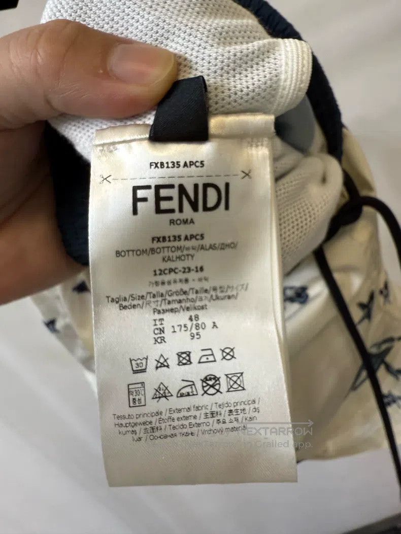 Fendi Fendi Zodiac Print Tie-dyed Straight Leg Beach Pants Size US 32 / EU 48 - 4 Thumbnail