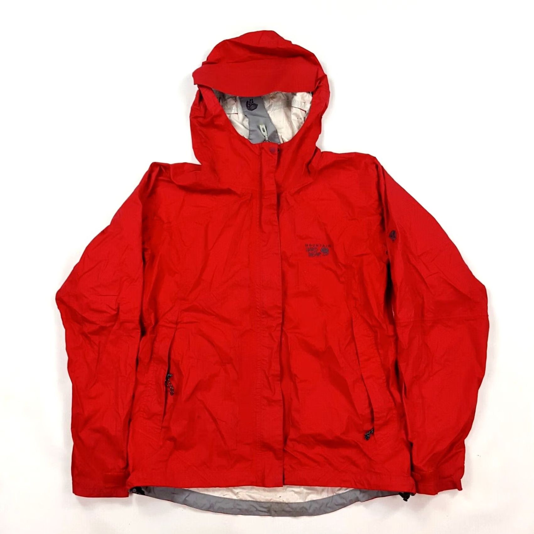 Mountain Hardwear VINTAGE Mountain Hardwear Conduit Silk Womens M Zip Up Retro Snow Ski Jacket Hooded Red Slim Cut Jacket Womens 90s Outdoor Camping Gorp Hiking Pockets Size M / US 6-8 / IT 42-44 - 2 Thumbnail