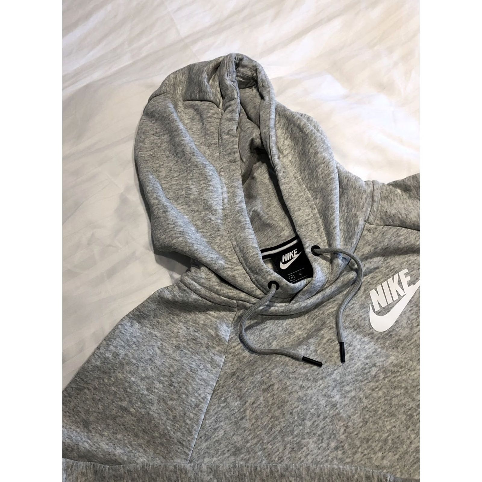 Nike VINTAGE Nike Hoodie Sweatshirt Shirt Pullover Size M Gray 90s Swoosh Black Label Mens Size US M / EU 48-50 / 2 - 7 Thumbnail