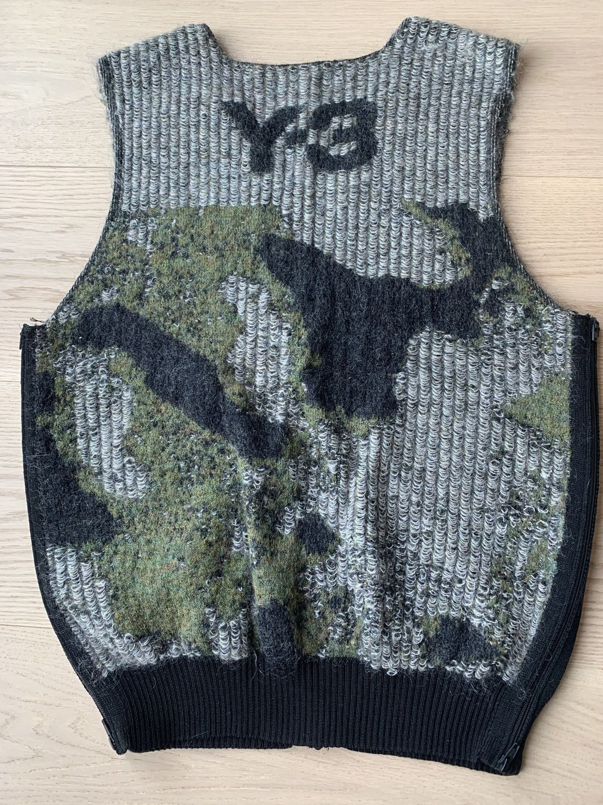 Adidas × Y-3 × Yohji Yamamoto YOHJI Y-3 MOHAIR CAMO VEST Size US L / EU 52-54 / 3 - 2 Thumbnail