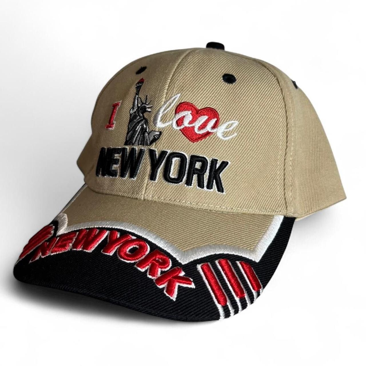 Vintage Vintage I Love New York Beige Wool Blend Embroidered Cap Hat Size ONE SIZE - 2 Thumbnail