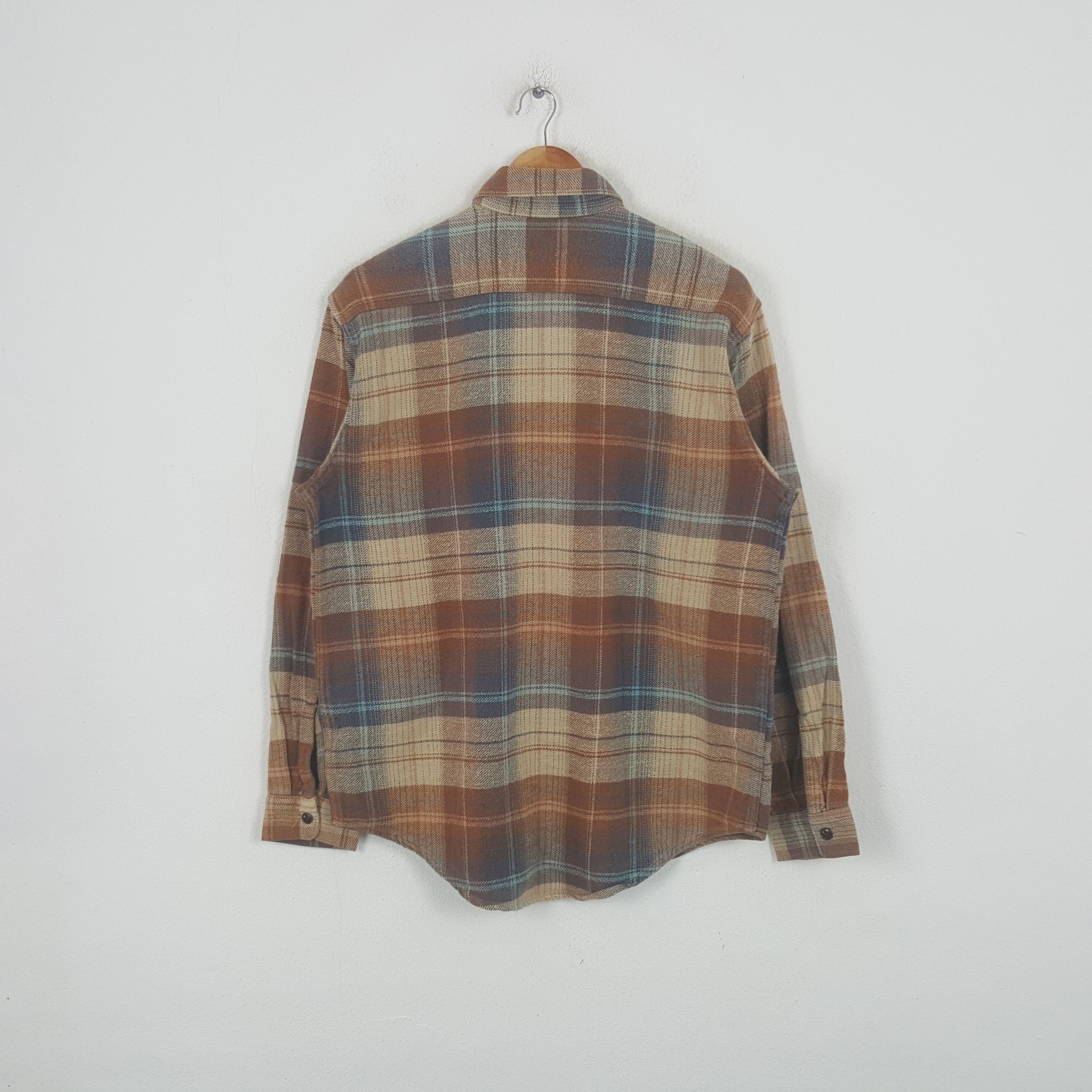Sugar Cane Vintage Sugar Cane Japanese Brand Flannel Shirt Button Up Size US L / EU 52-54 / 3 - 3 Thumbnail