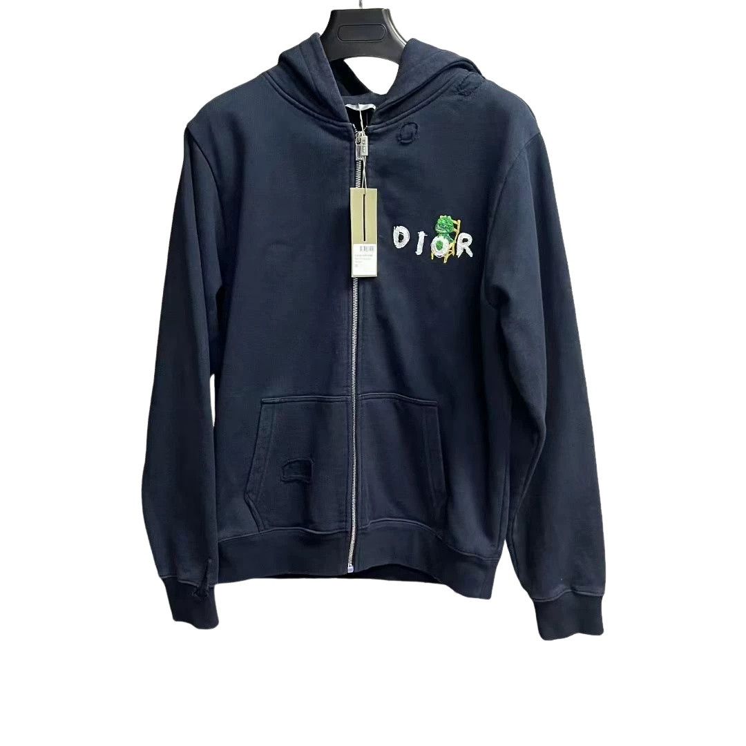 Dior Dior Cartoon Logo Zip Hoodie Size M Size US M / EU 48-50 / 2 - 1 Thumbnail