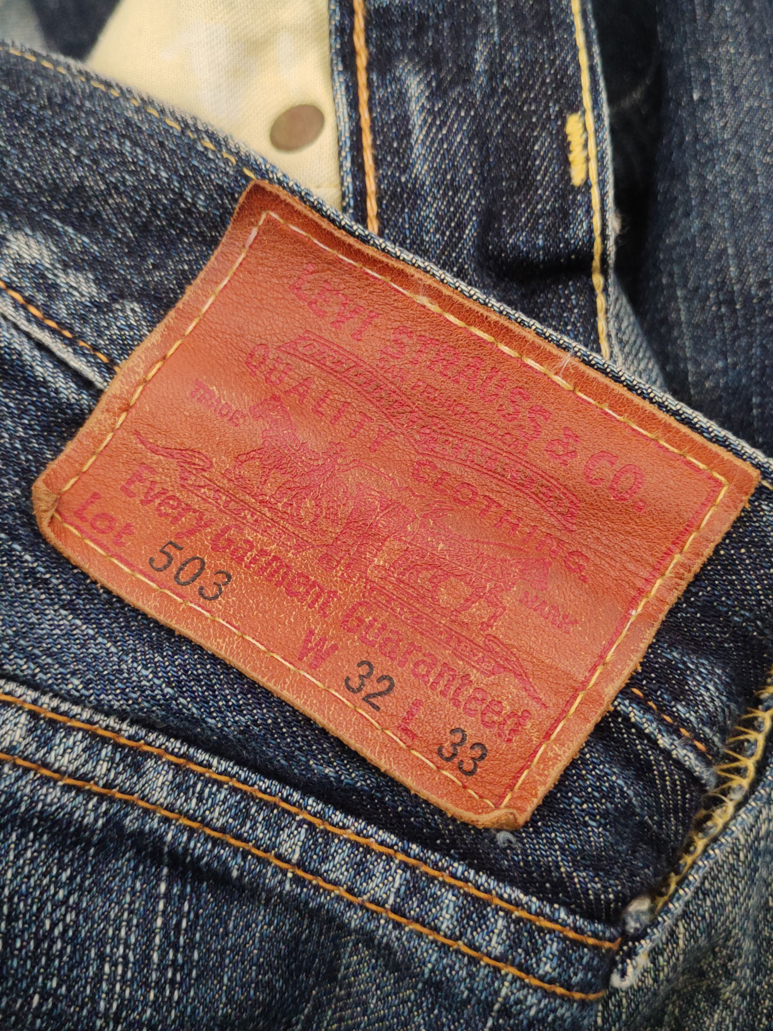 Levi's Levi's Dark Blue Distressed Ripped denim Jeans #W1399 Size US 33 - 13 Thumbnail