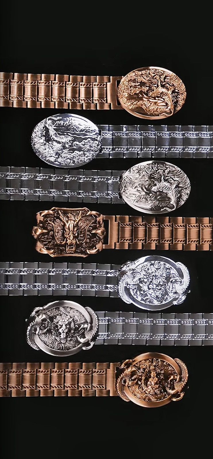 Other Stainless steel belt Japanese design dragon armoured belt Size ONE SIZE - 2 Thumbnail