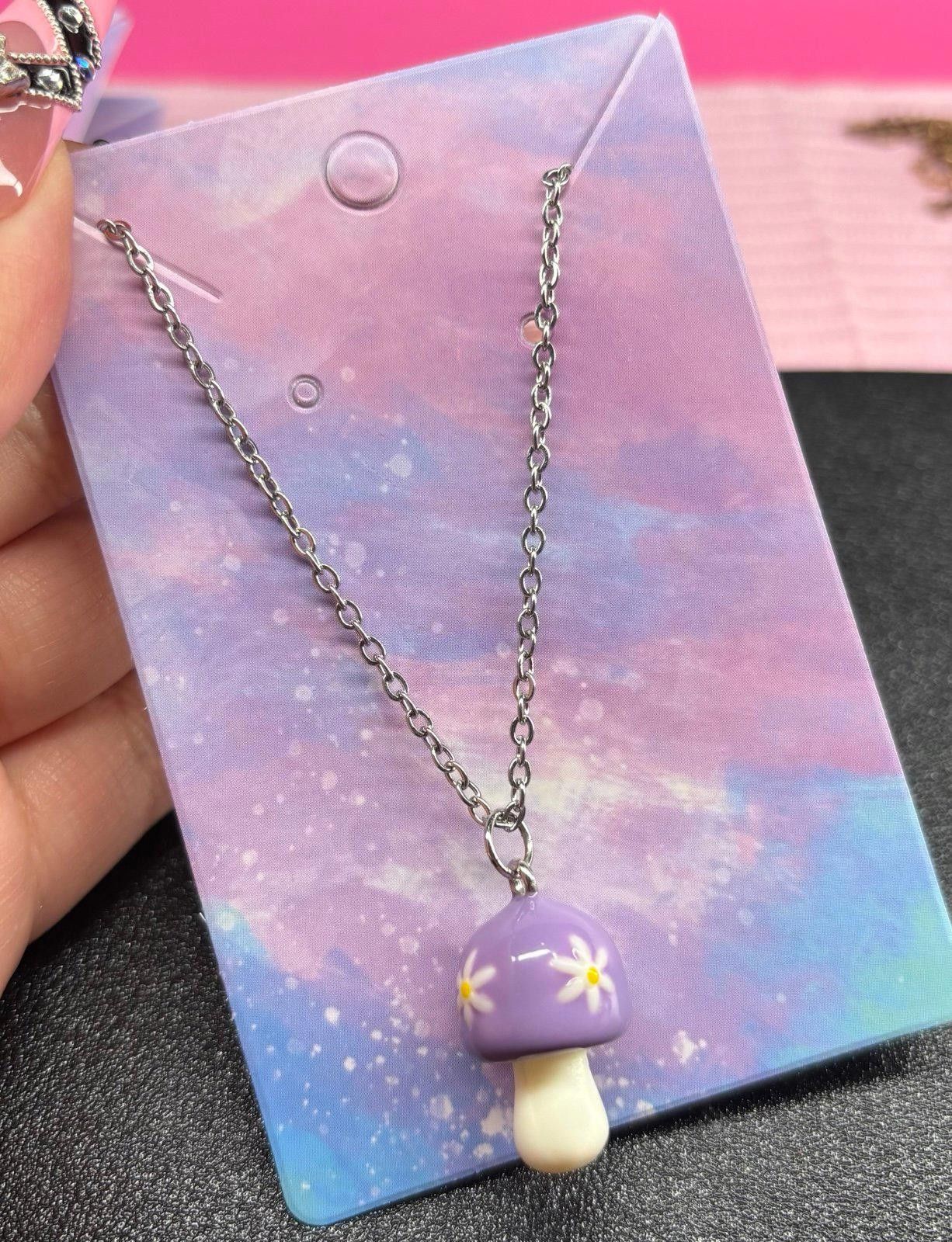 Handmade Handmade necklace purple mushroom Size ONE SIZE - 1 Preview