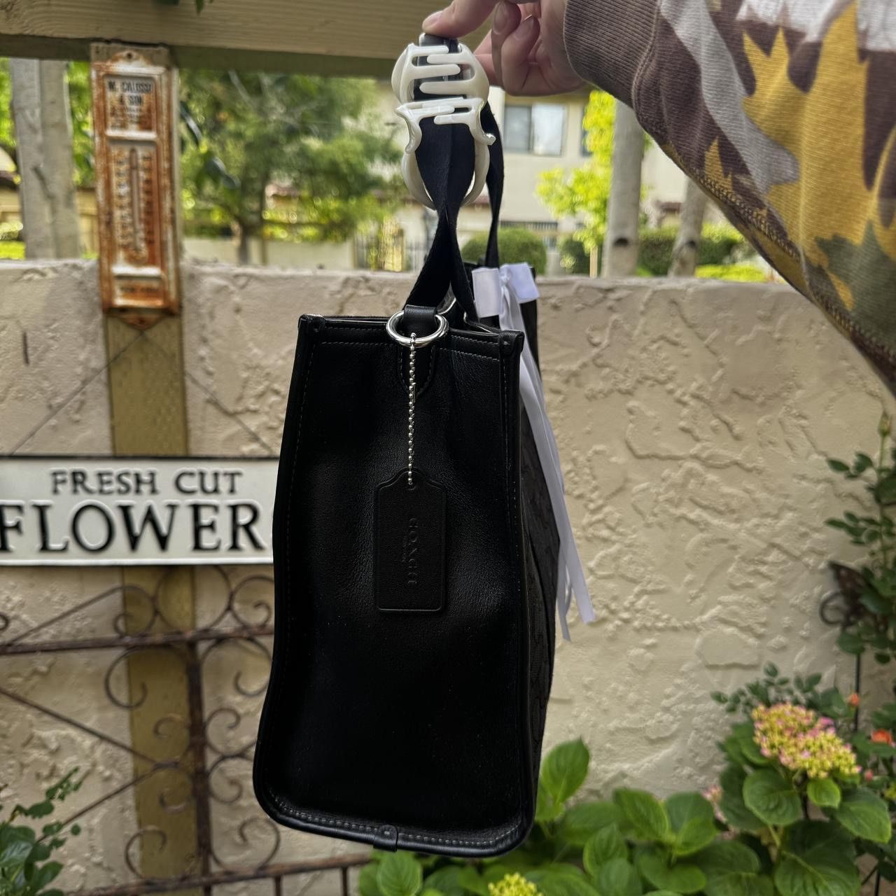 Coach Coach Smith Tote Black with Black Monograming Size ONE SIZE - 4 Thumbnail