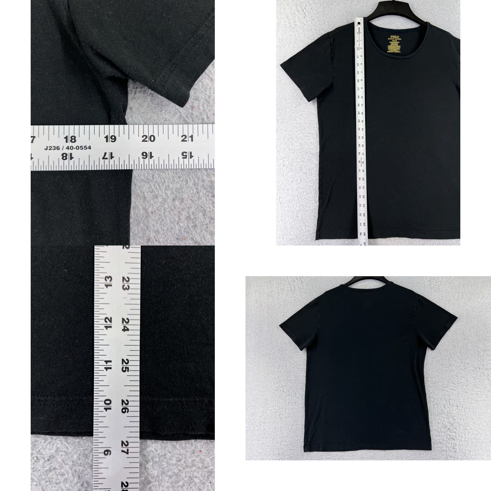 Ralph Lauren VINTAGE Ralph Lauren Shirt Mens Medium Black Pony Round Neck Cotton T-Shirt All Seasons Mens Size US M / EU 48-50 / 2 - 8 Thumbnail