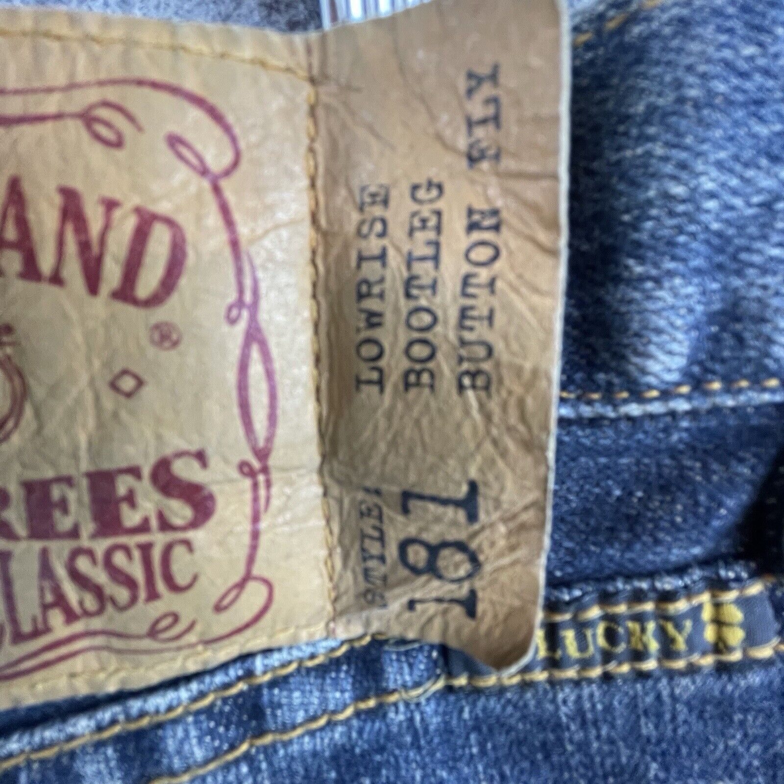 Lucky Brand Lucky Brand Dungarees Mens 34 Straight Low Rise Boot Button Size US 34 / EU 50 - 11 Thumbnail