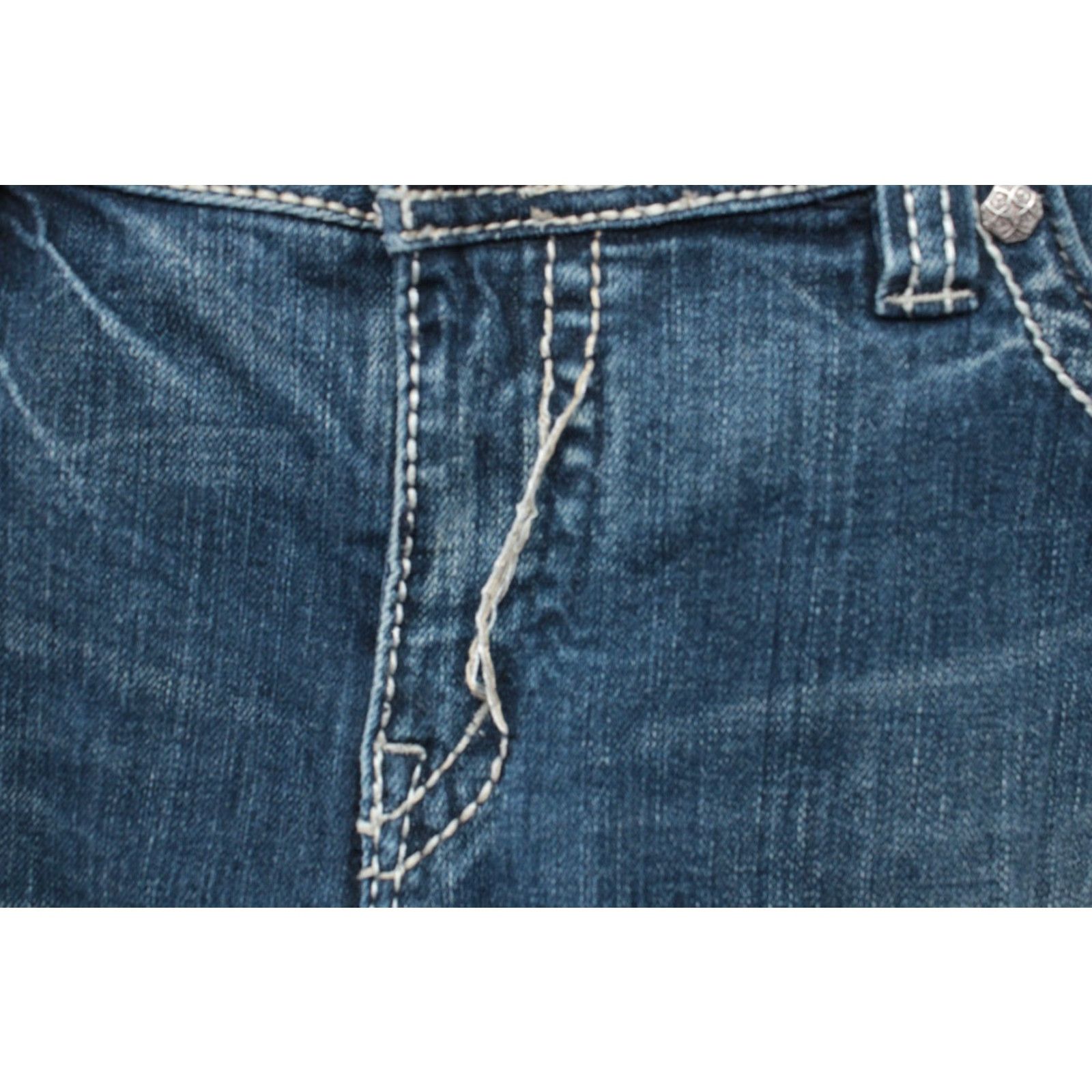 Silver Jeans Co. Silver Aiko Bootcut Jeans Women's 16 Blue Mid-Rise Embroidered Cowgirl Size 38" / US 16 / IT 52 - 2 Thumbnail