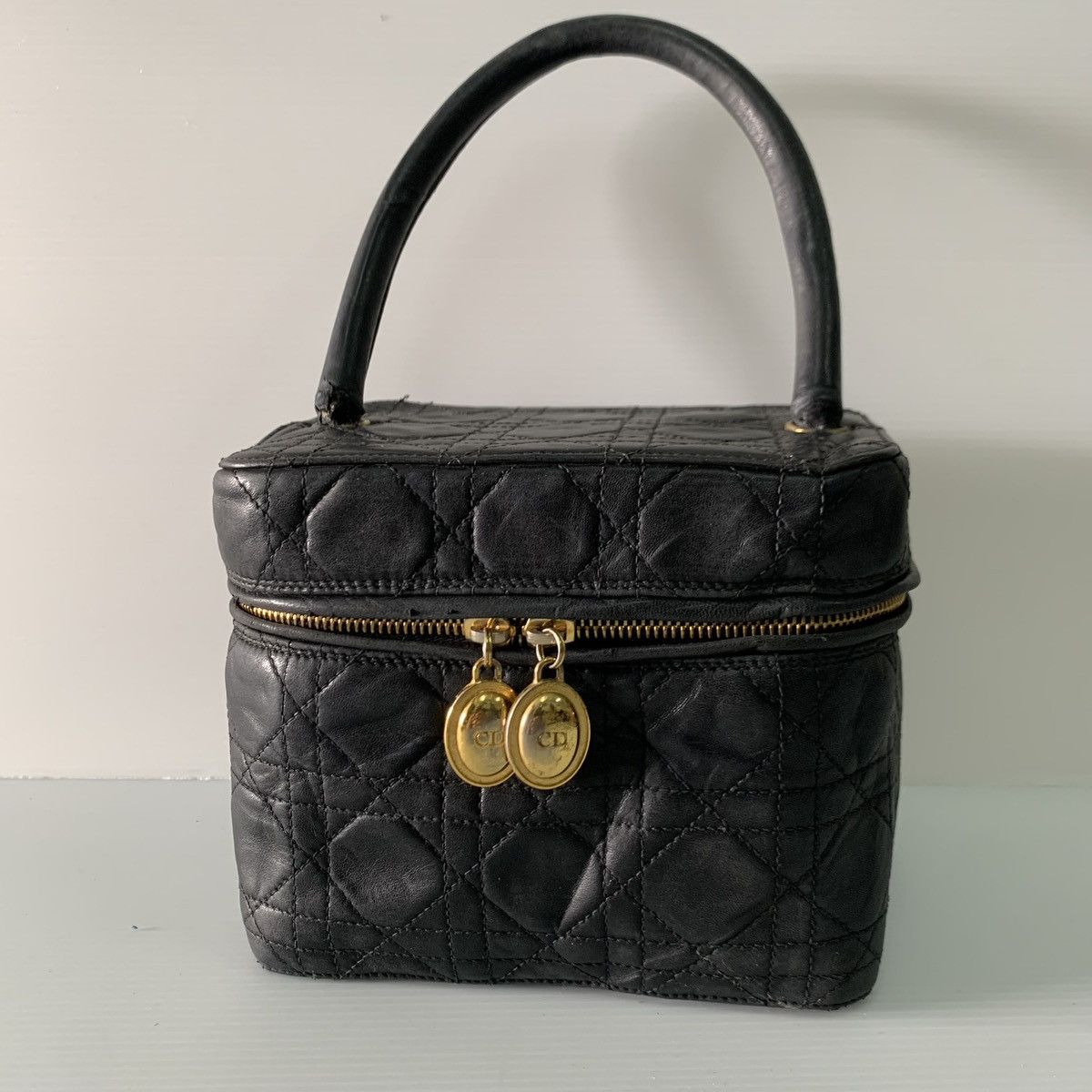 Dior Christian Dior Cannage Quilted Vanity Bag Size ONE SIZE - 15 Thumbnail