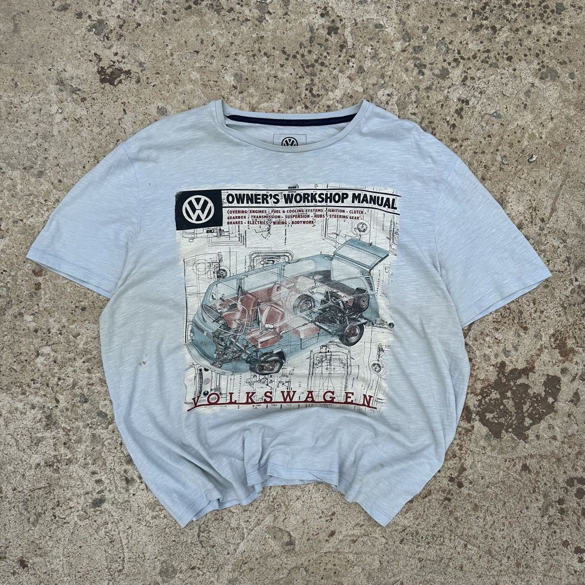 Band Tees × Vintage Vintage Volkswagen T-shirts Big Logo Distressed Y2K Style Size US XL / EU 56 / 4 - 1 Thumbnail