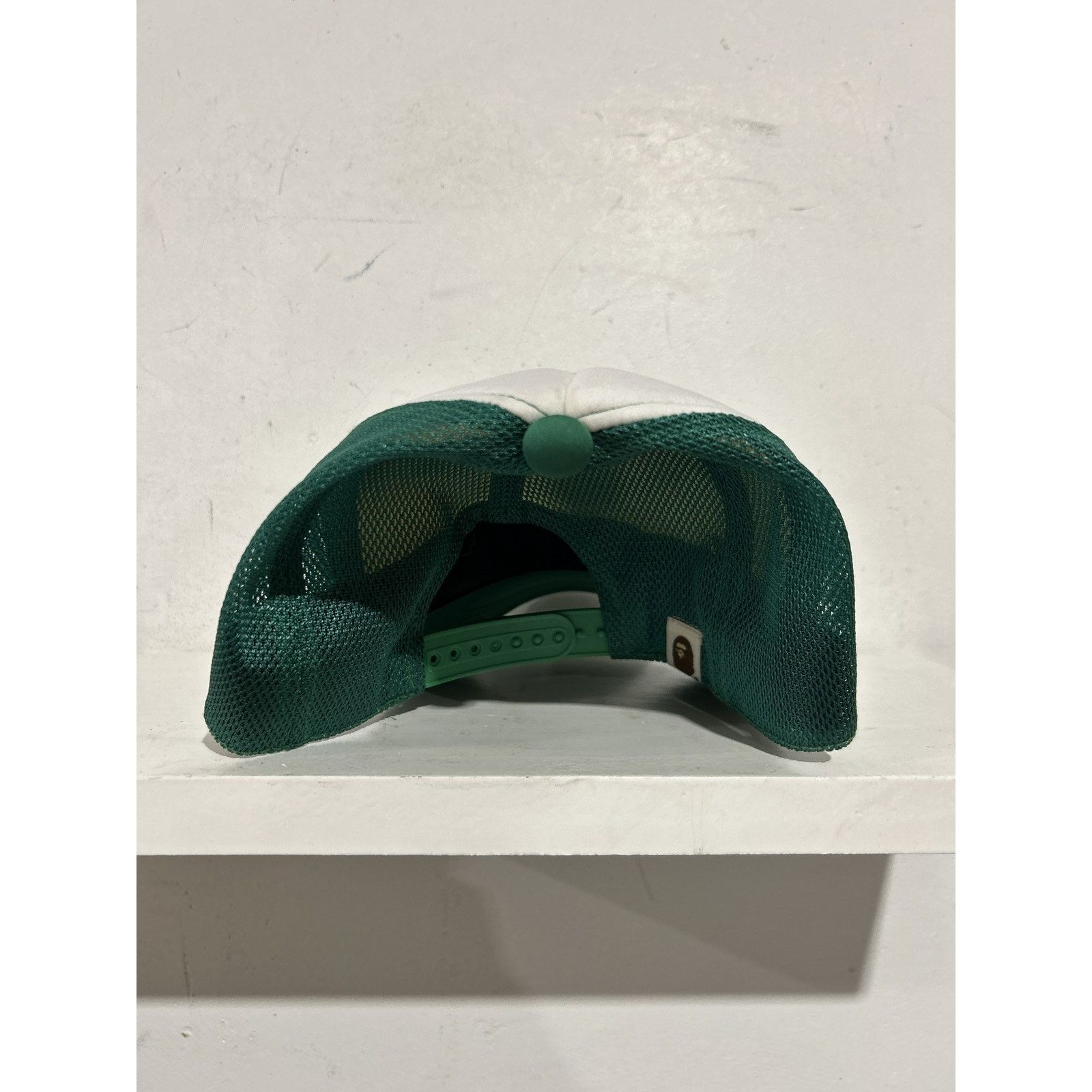 Bape A BATHING APE COLLEGE MESH TRUCKER CAP GREEN PREOWNED Size ONE SIZE - 2 Thumbnail