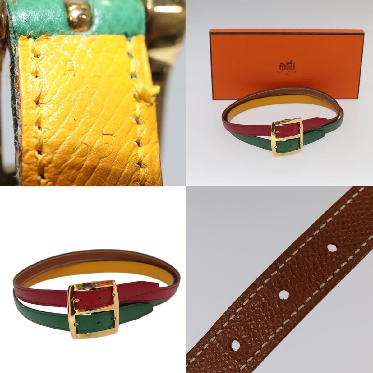 Hermes Hermes 28.3 In Multicolor Gold Belt Size ONE SIZE - 5 Thumbnail