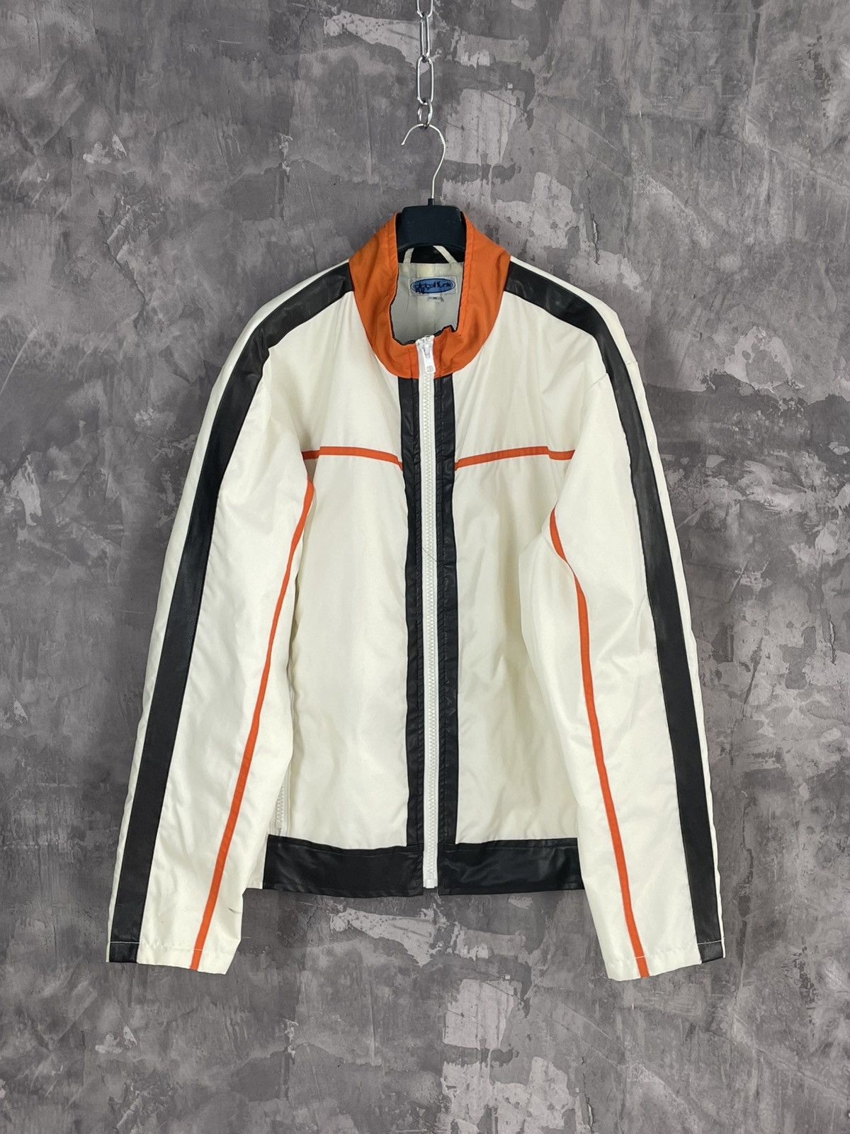 Vintage Racing Rare Leather Lines Vintage Moto Hype Jacket Size US M / EU 48-50 / 2 - 1 Thumbnail