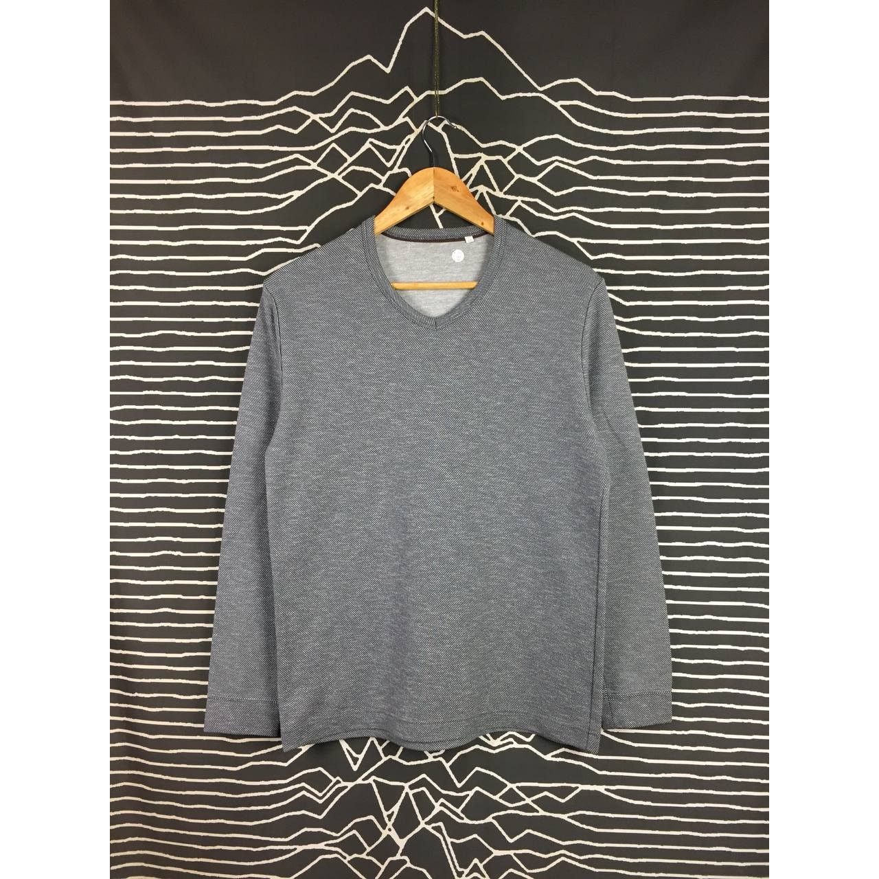 ABAHOUSE × Japanese Brand × Vintage Abahouse Japanese Brand V-Neck Casual Longsleeve Tee Size 48 Size US M / EU 48-50 / 2 - 2 Thumbnail