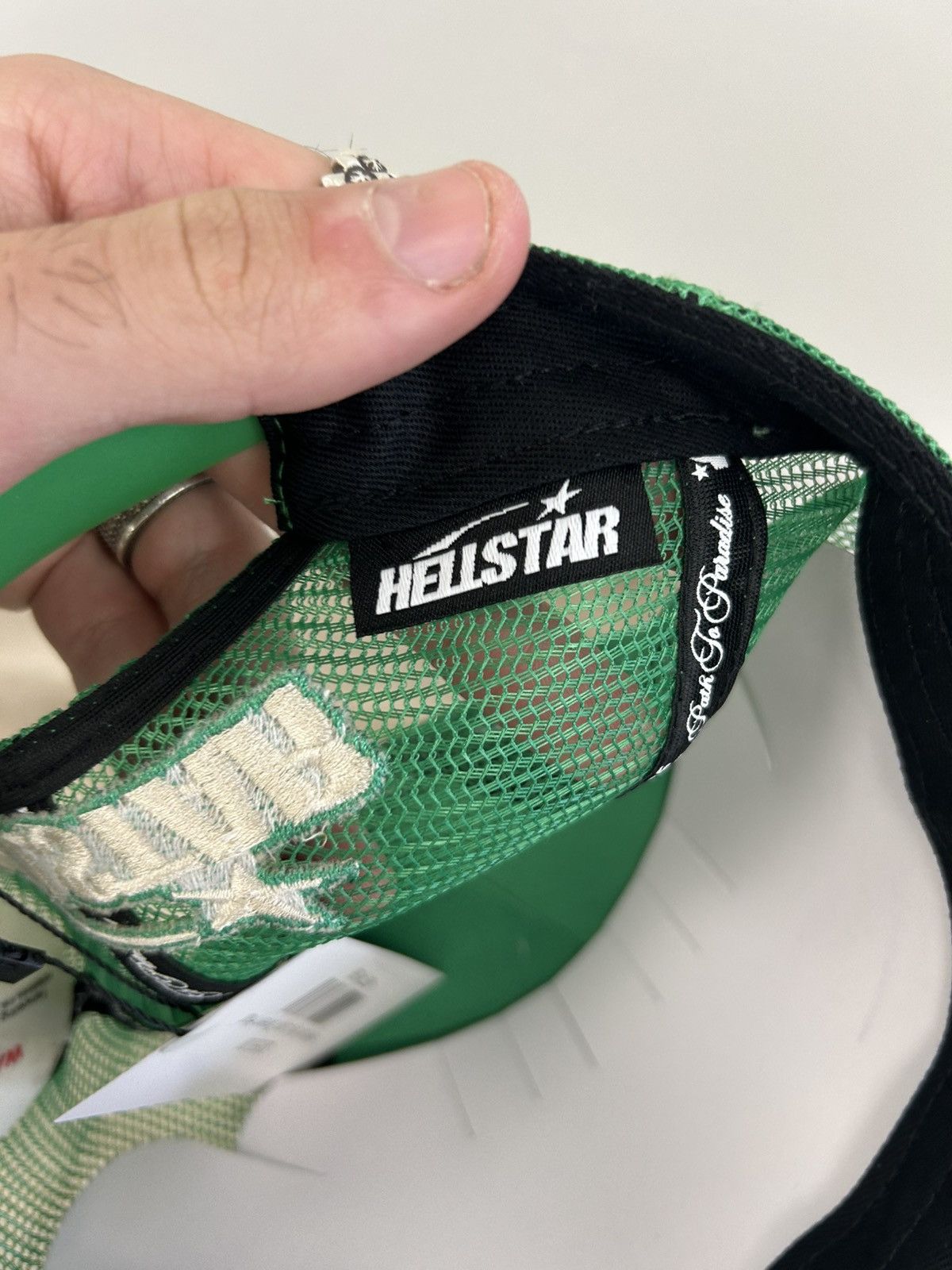 HELLSTAR Hellstar Big Logo Trucker Hat One Size Fits All Size ONE SIZE - 9 Thumbnail