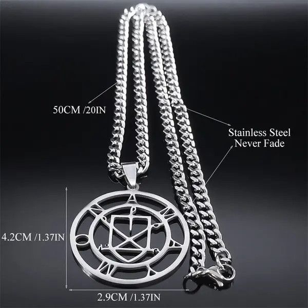 Other Sigil of Amaymon Lucifer Pendant Charms Stainless Necklace Size ONE SIZE - 4 Thumbnail