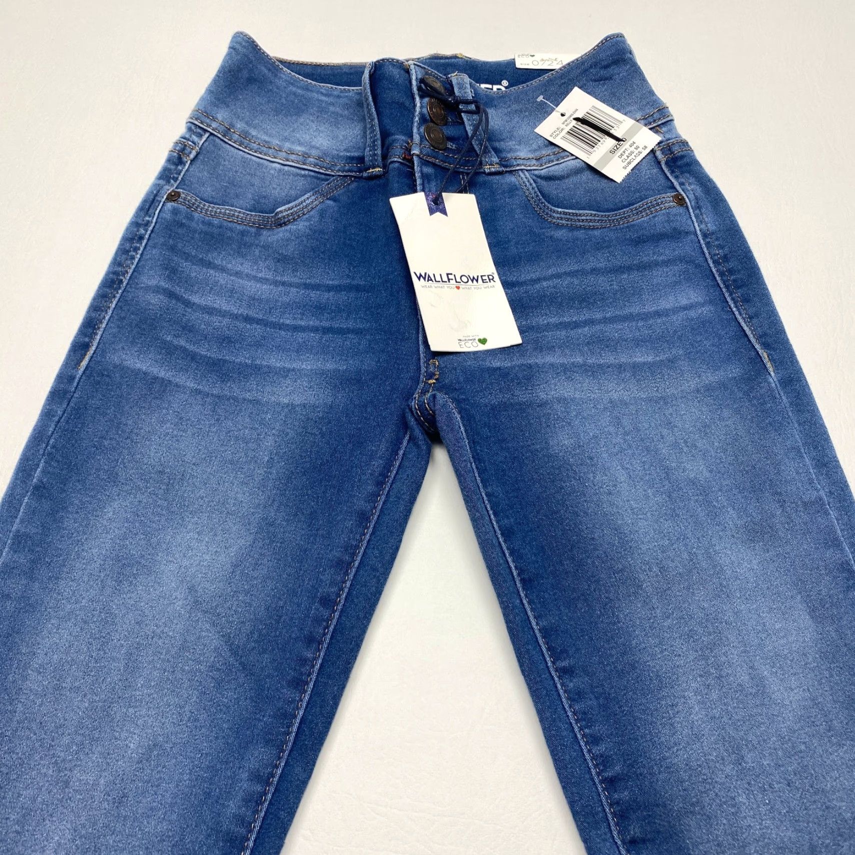Vintage VINTAGE Wallflower Jeans The Sassy High Rise Skinny Stretch Waist Womens Size 0/24 Size 25" / US 0 / IT 36 - 3 Thumbnail