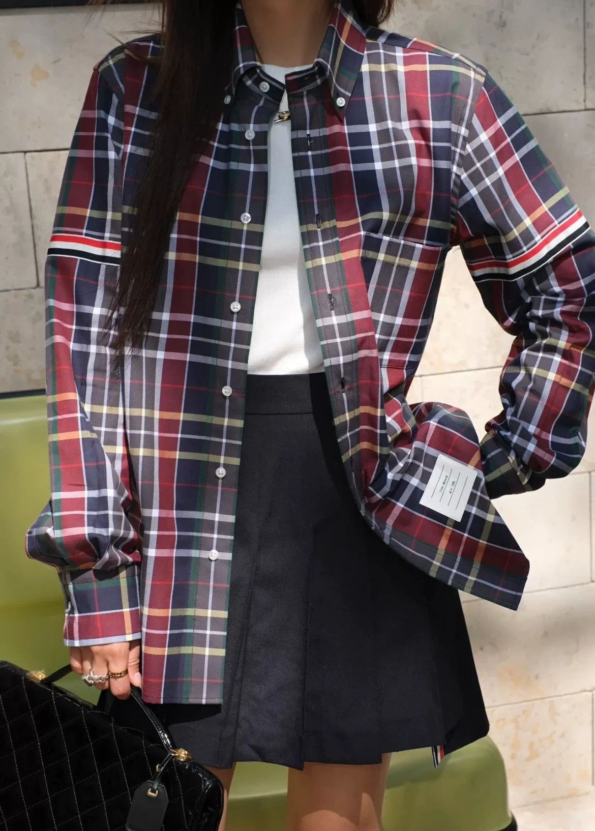 Thom Browne Thom Browne 2024 Plaid Long-Sleeve Shirt Size M / US 6-8 / IT 42-44 - 1 Thumbnail