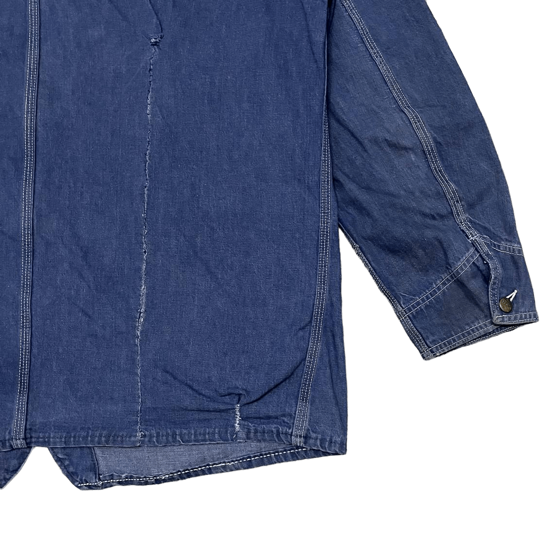 Sears True Vintage 50s 60s Sears Vat Dyed Denim Chore Work Jacket Size US L / EU 52-54 / 3 - 14 Thumbnail