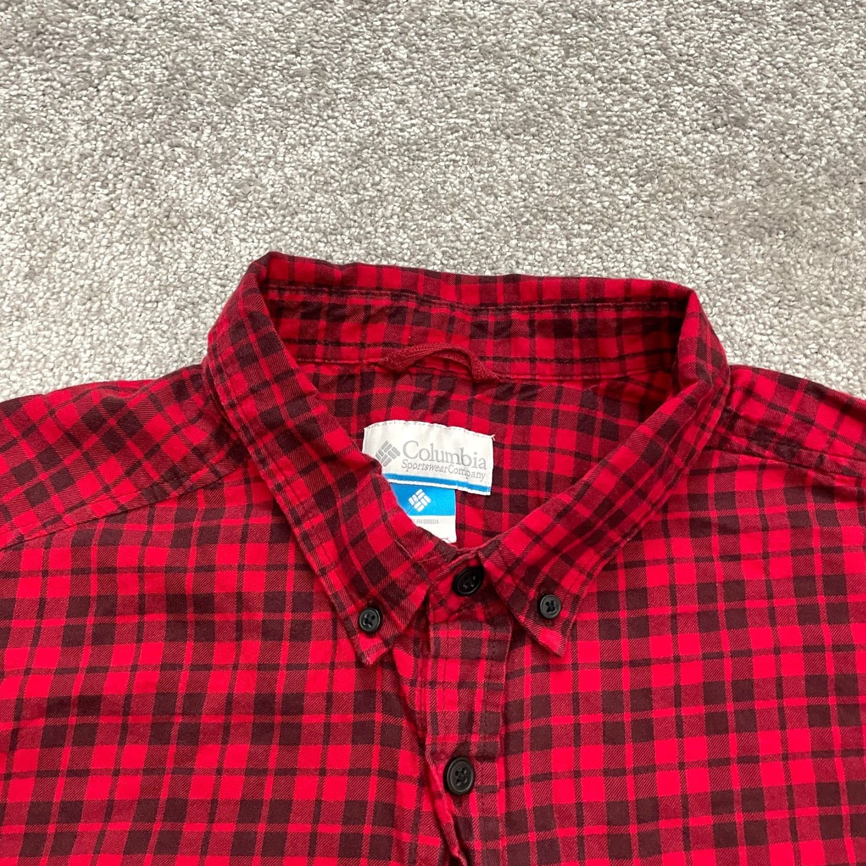Vintage Columbia Out And Back Flannel Shirt Men’s XL Red Plaid Long Sleeve Casual Button-Up Outdoor Fishing Size US XL / EU 56 / 4 - 3 Thumbnail