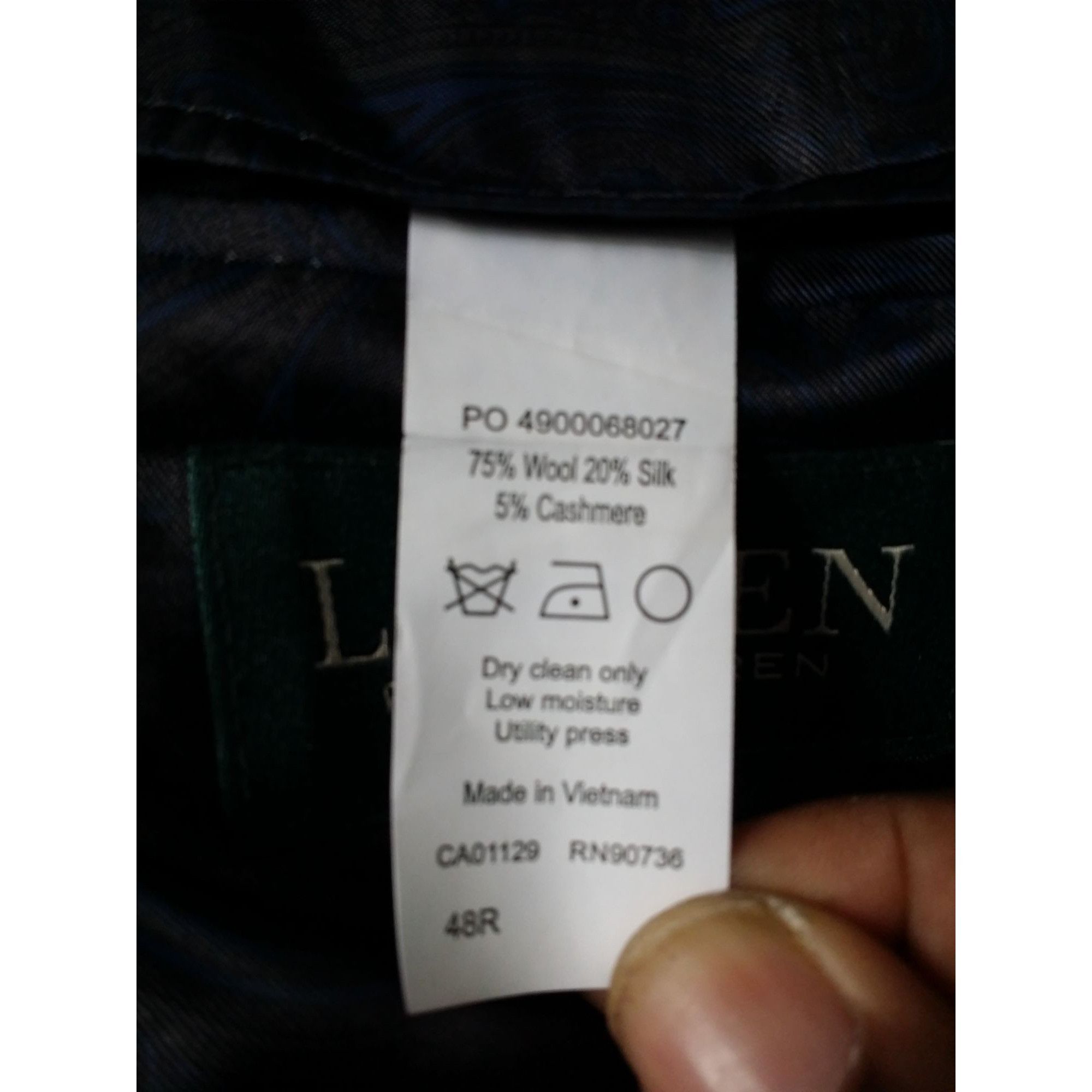 Lauren Ralph Lauren Lauren Ralph Lauren Blazer Men Sz 48R Wool Gray Designer Wor Size 48R - 7 Thumbnail
