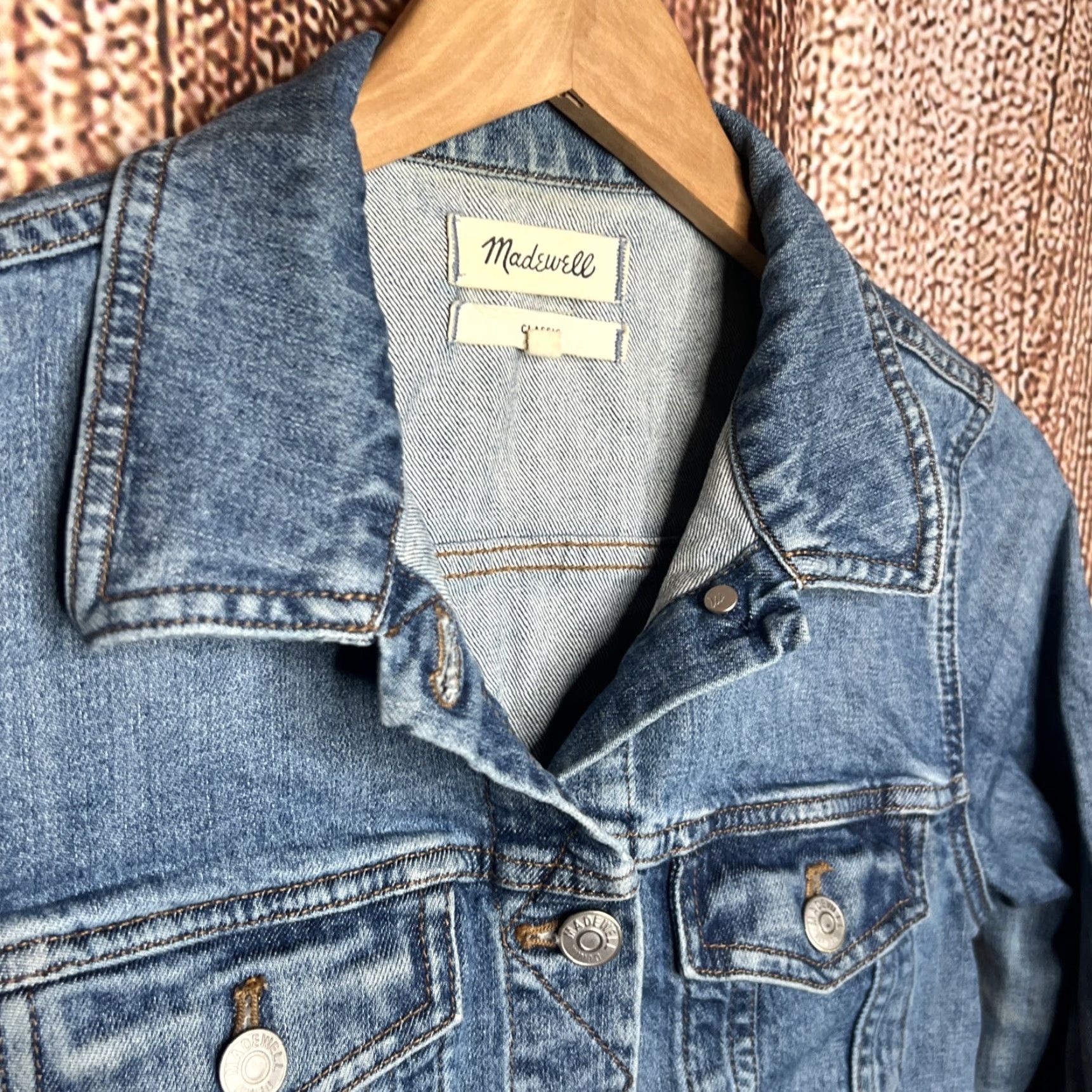 Madewell VINTAGE Madewell Women's Denim Jacket Blue Size S Jacket Women 90s Classic Casual Size 28" / US 6 / IT 42 - 2 Thumbnail